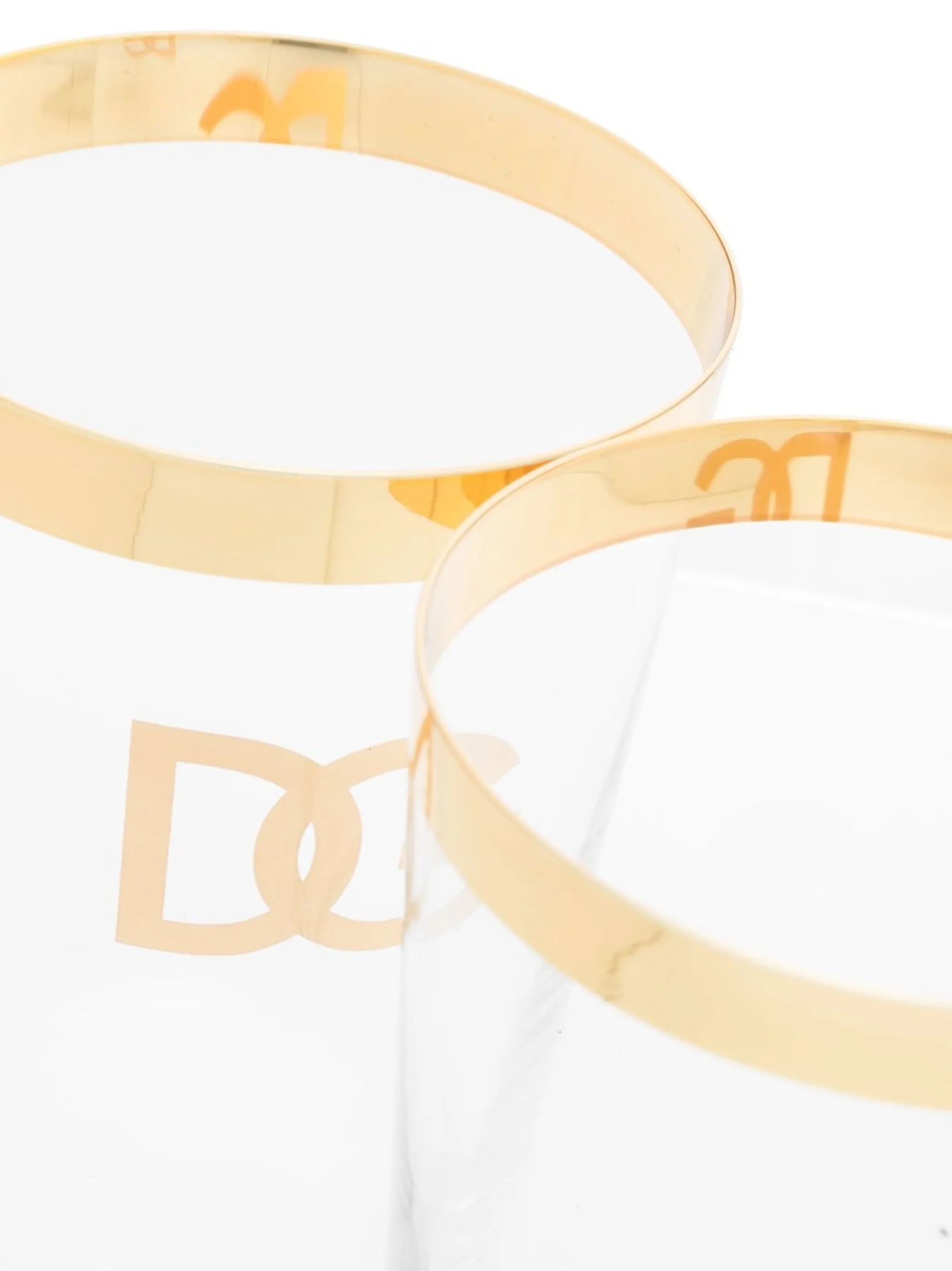 logo-print drinking glasses (set of two)