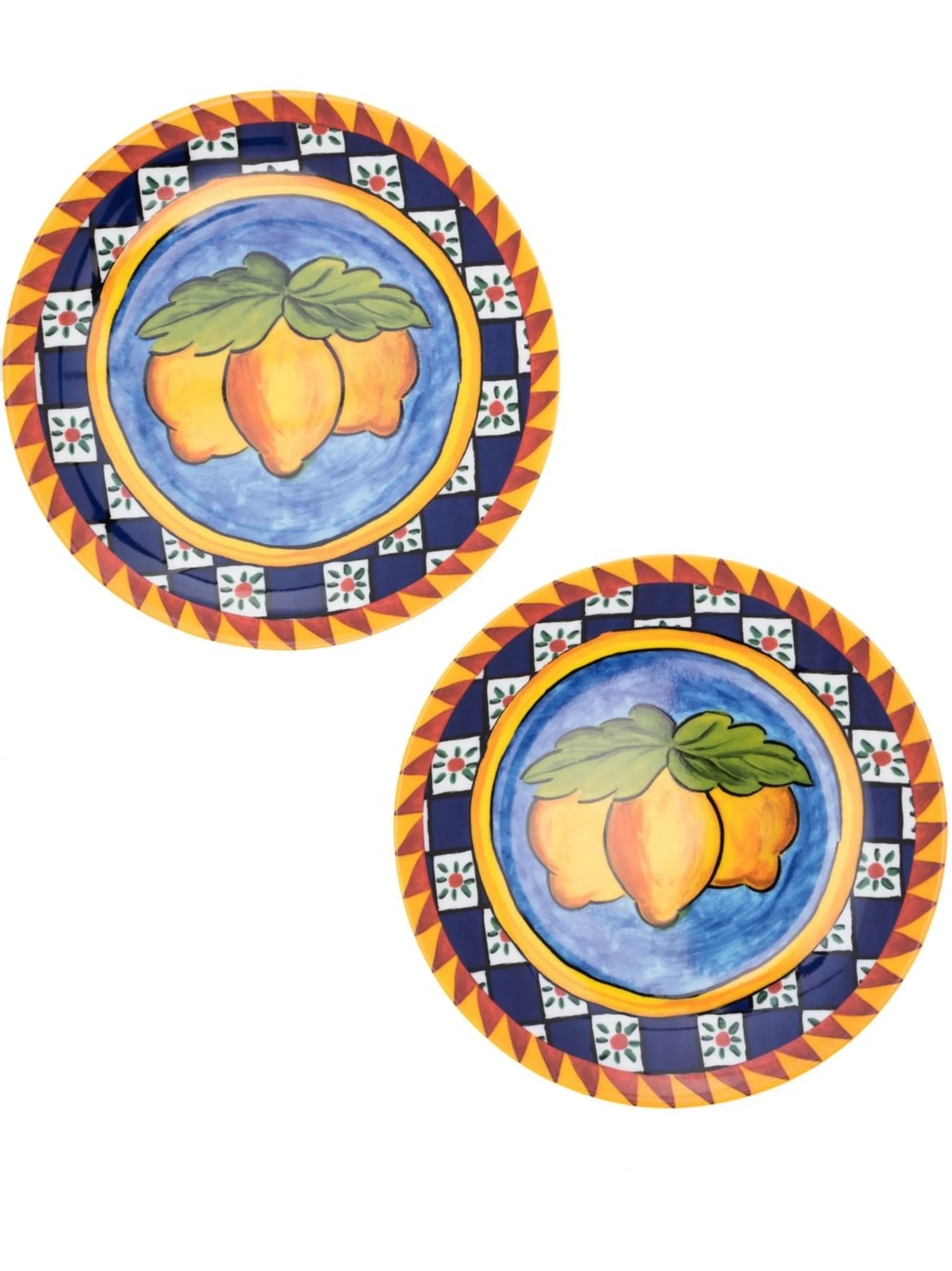 Carretto-print dessert plates (set of two)