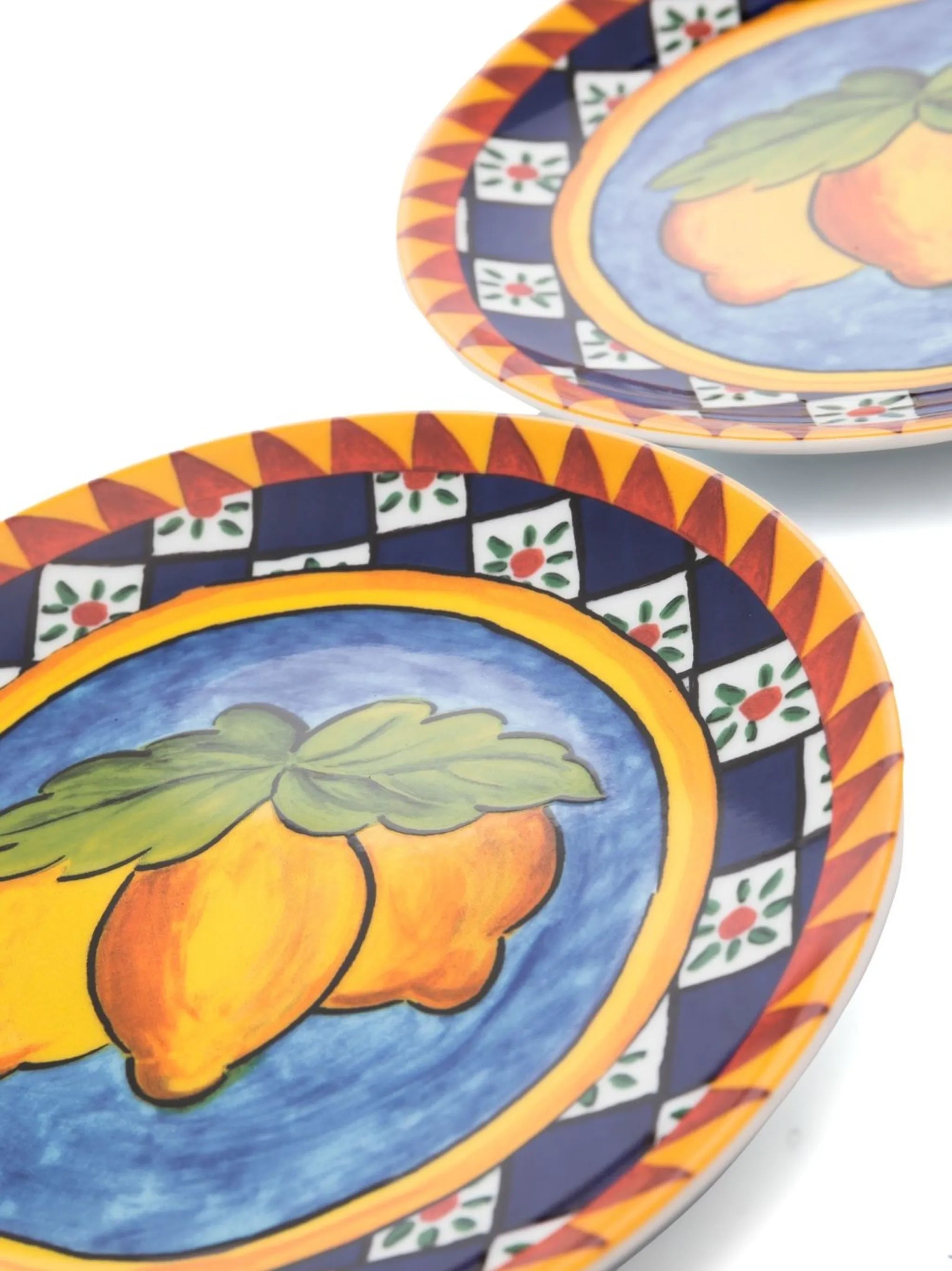 Carretto-print dessert plates (set of two)
