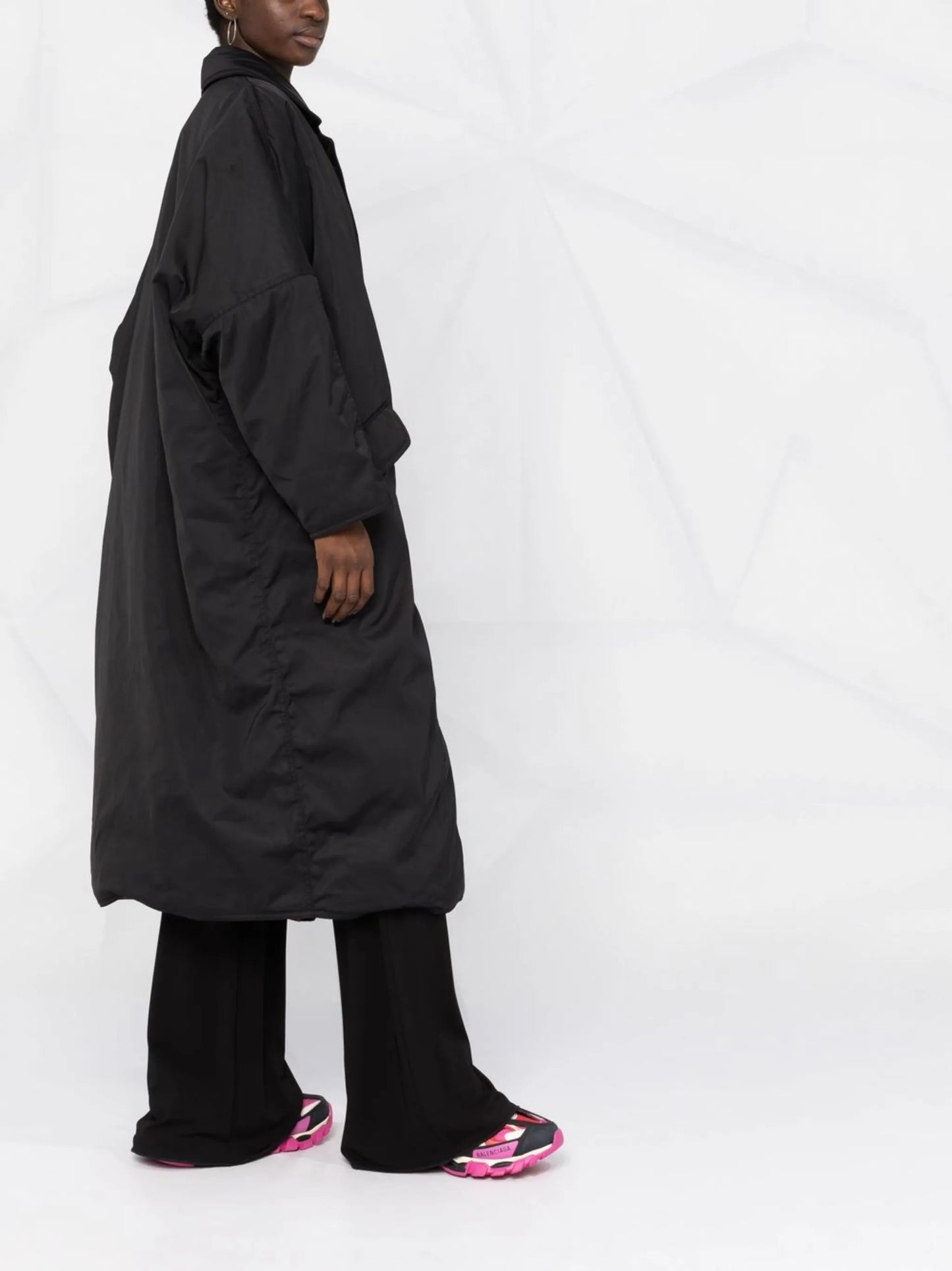 padded single-breasted coat