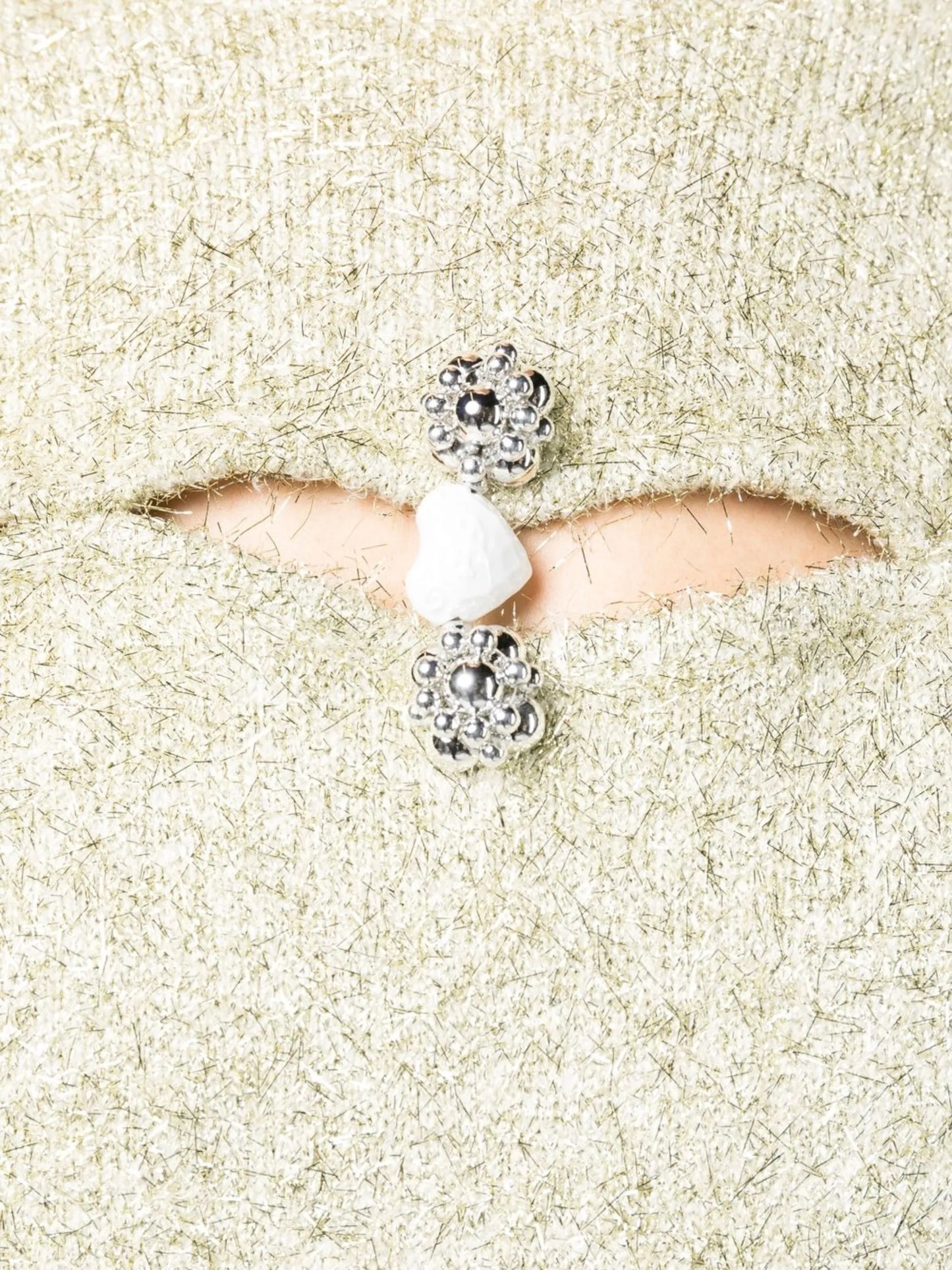 heart-motif knitted jumper