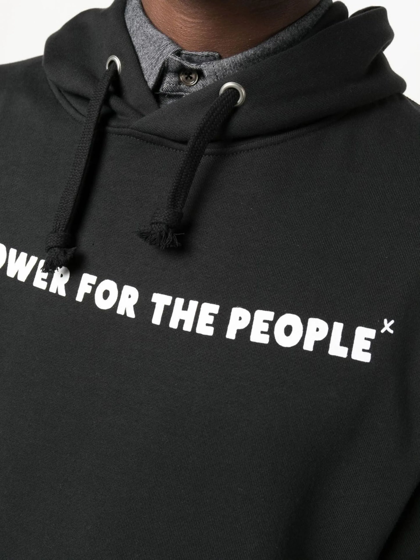 chest-logo hoodie