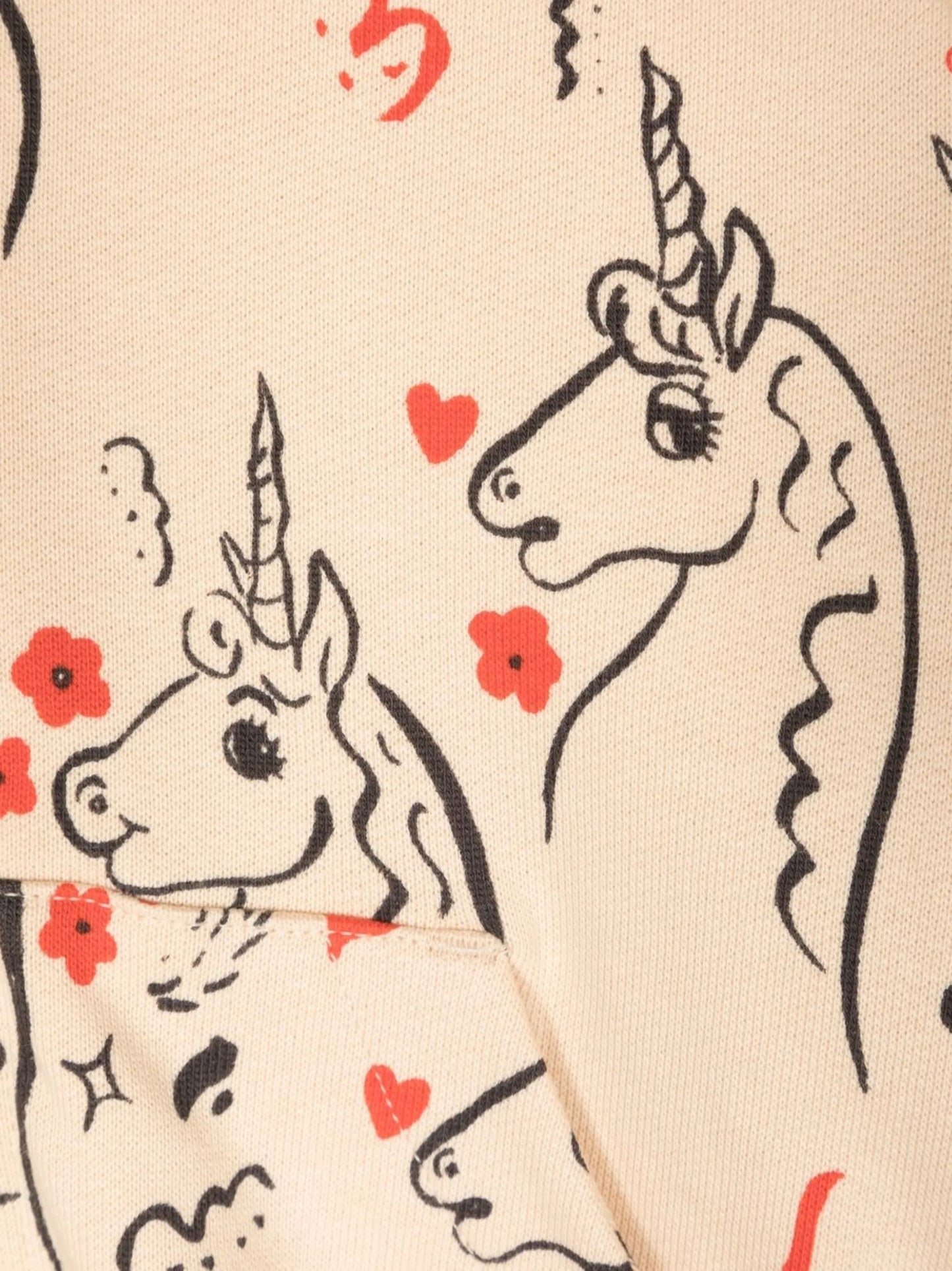 Scottish Unicorns print zip-up hoodie