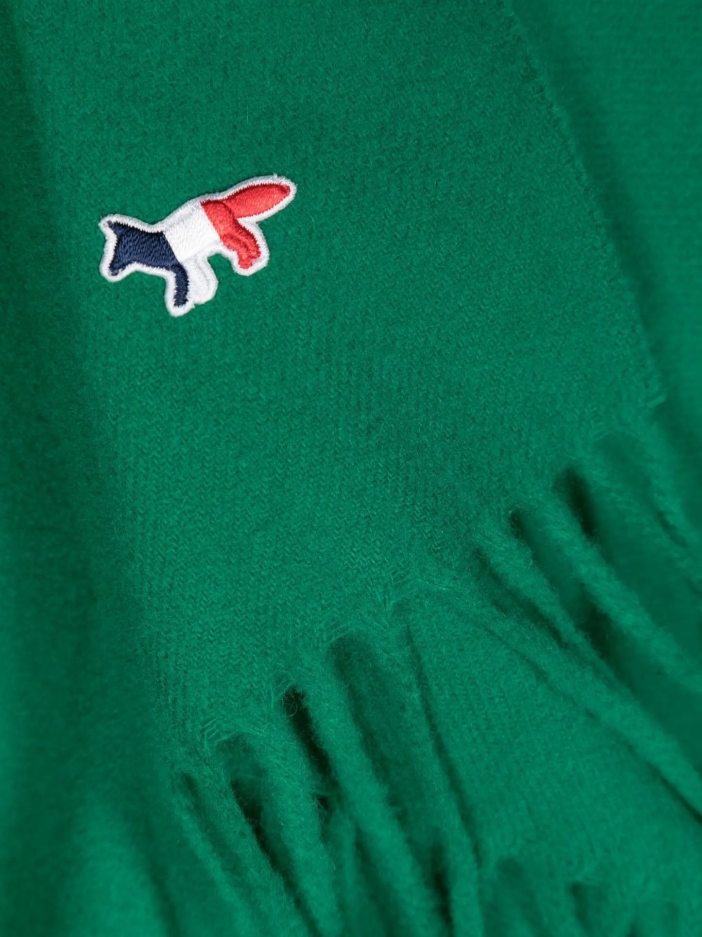 embroidered logo scarf