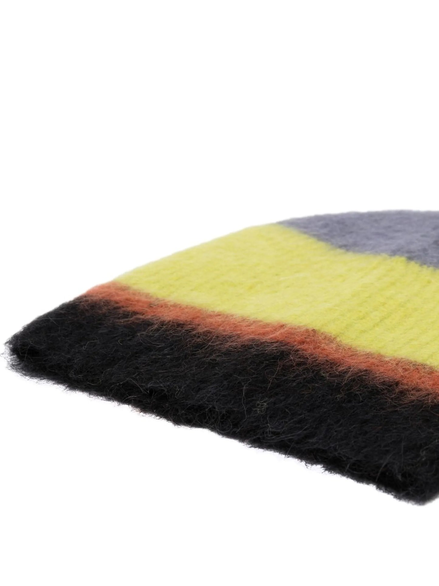 mohair striped ski beanie