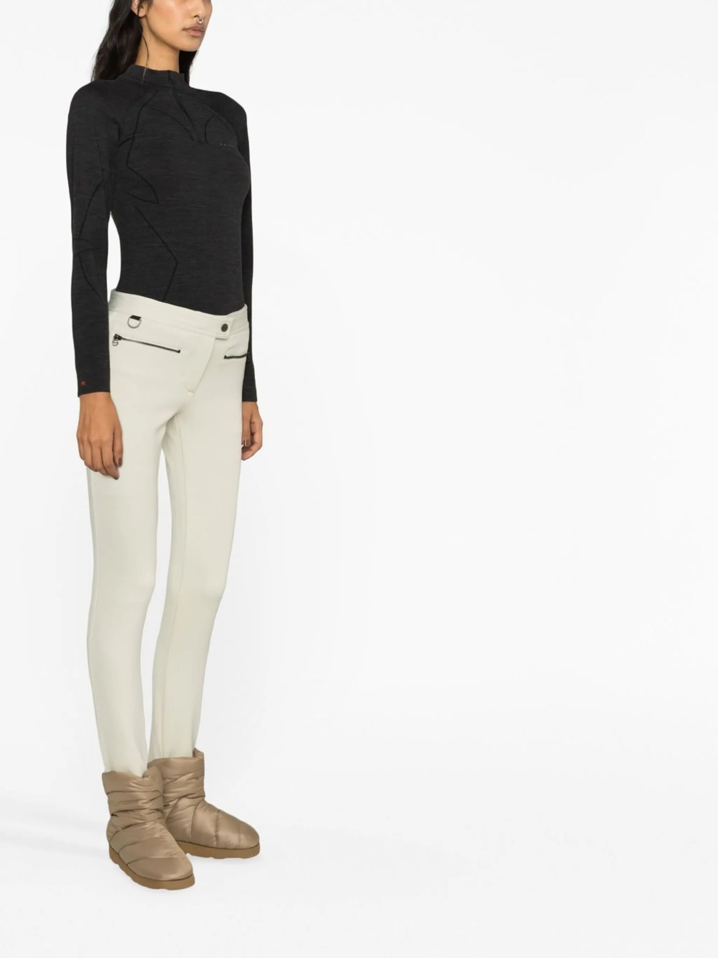 high-waisted ski leggings