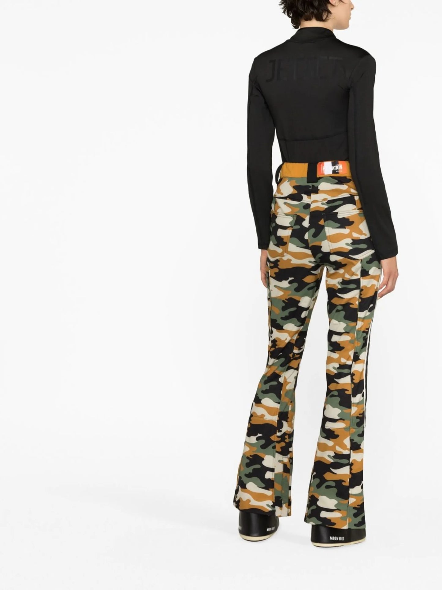Chicane camouflage-print ski trousers