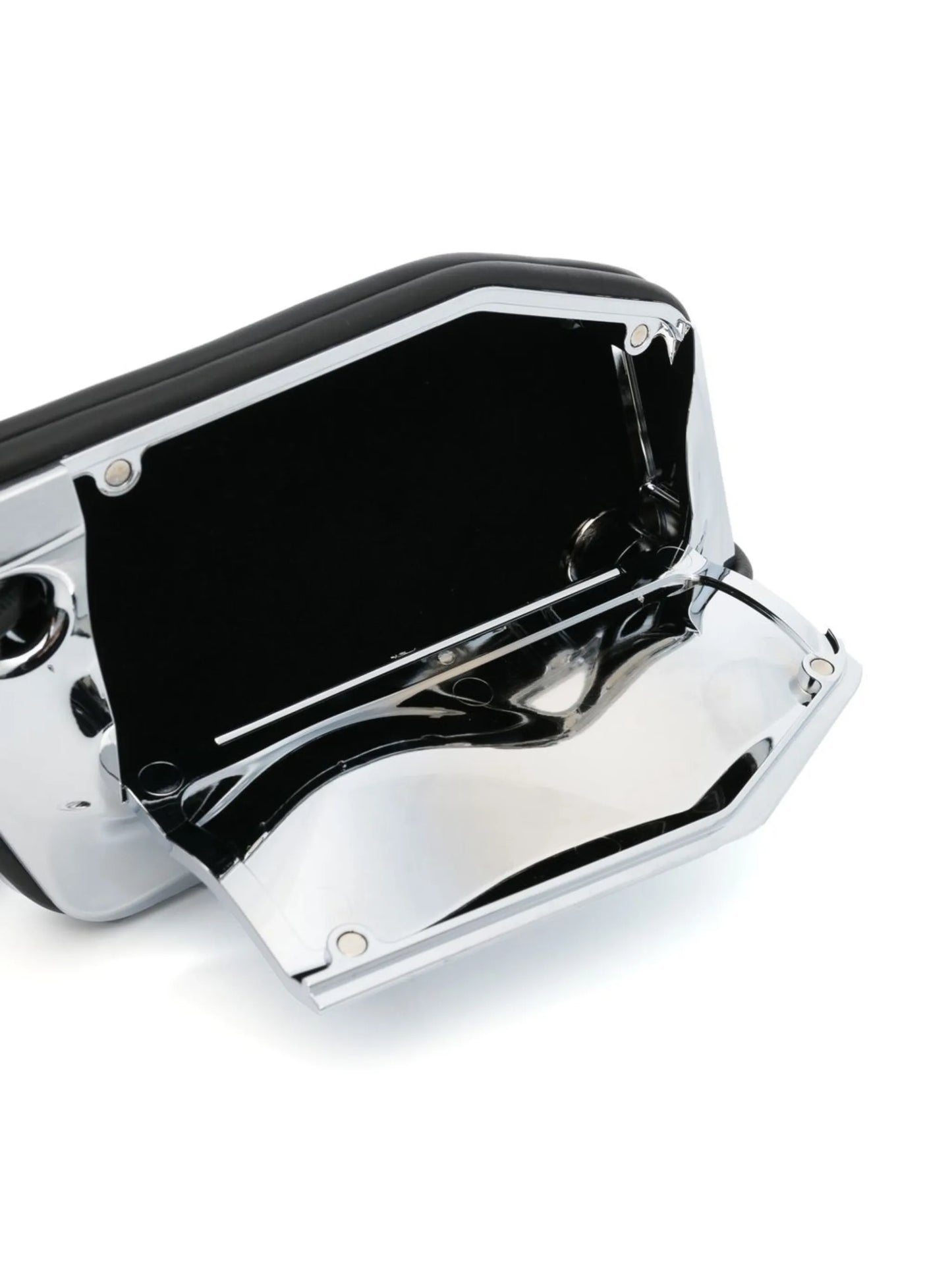 engraved-logo crossbody bag