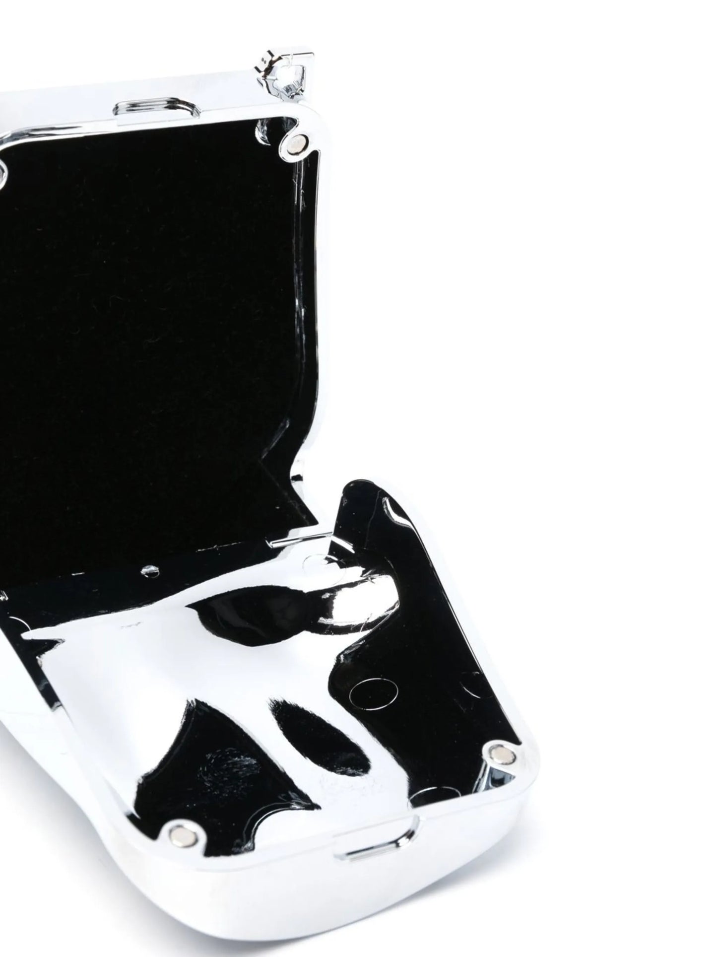 engraved-logo chrome mini bag