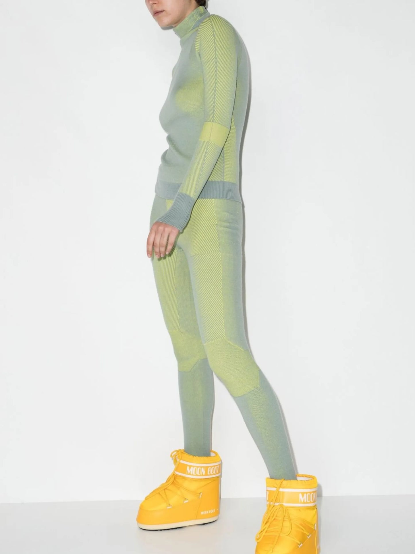 drawstring knitted trousers