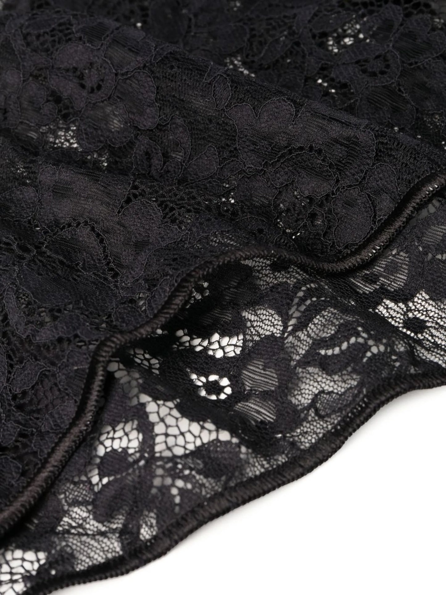 floral-lace high waisted briefs