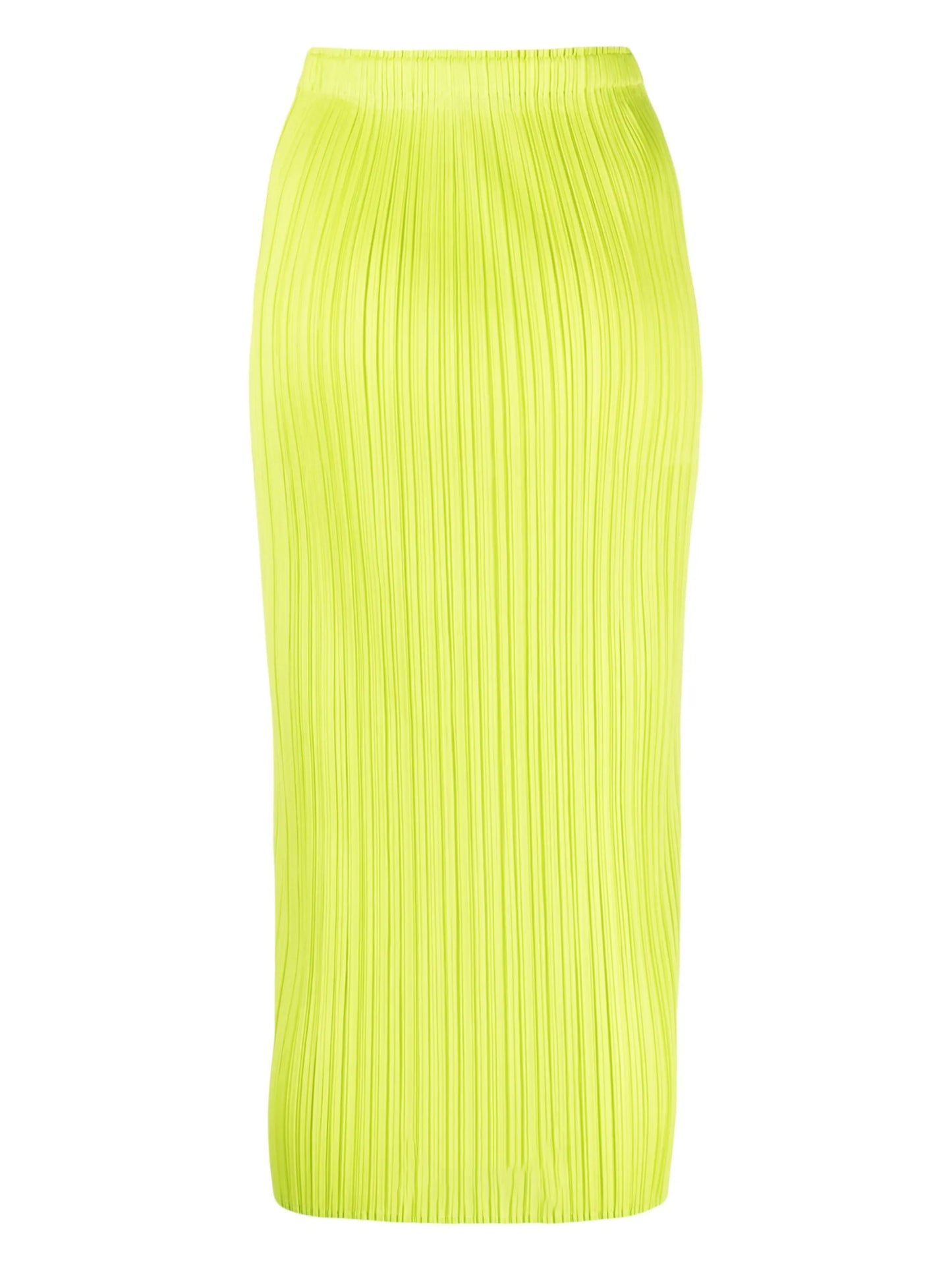 fine-pleated midi skirt