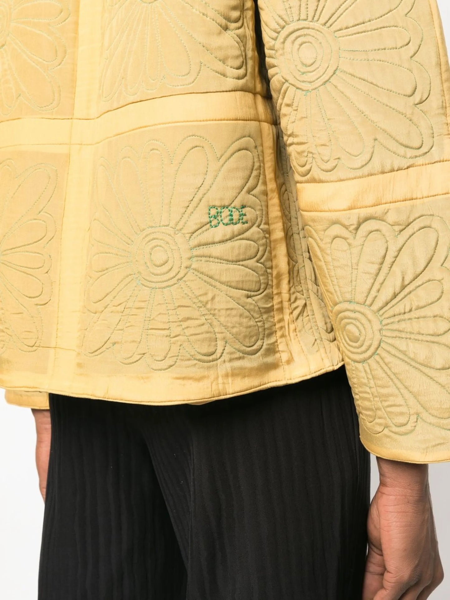 botanic shadow-quilt jacket