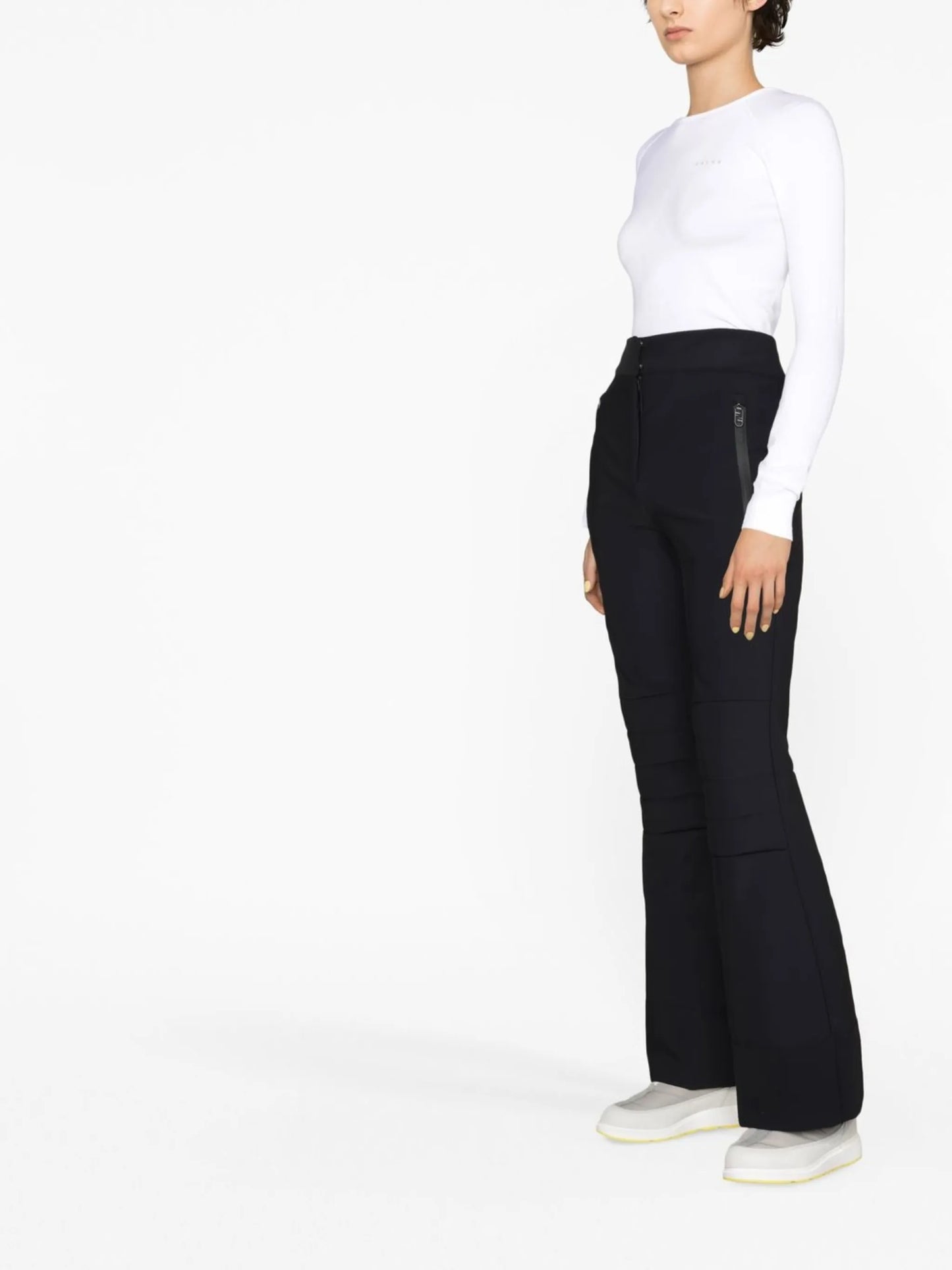 technical-wool half-zip shirt