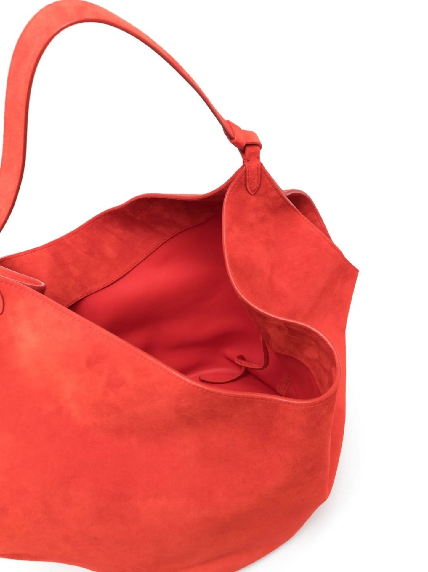 medium Lotus suede tote bag