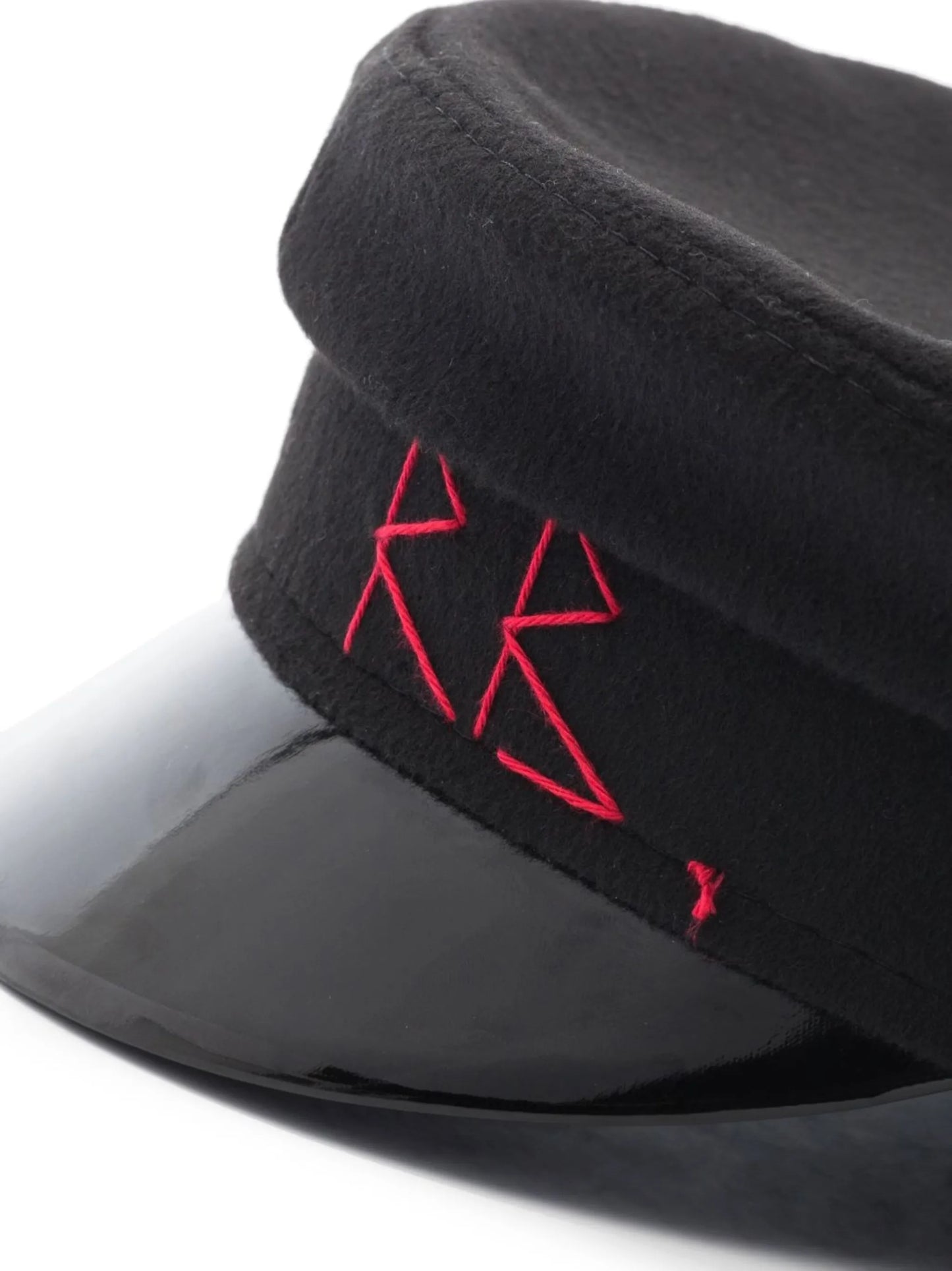 embroidered monogram baker boy hat