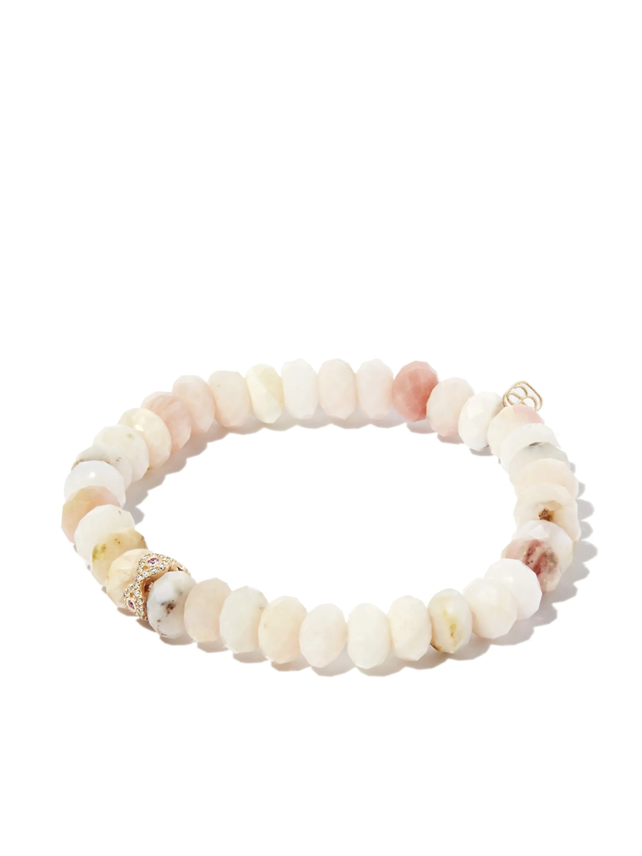 14kt yellow gold Evil Eye opal bracelet