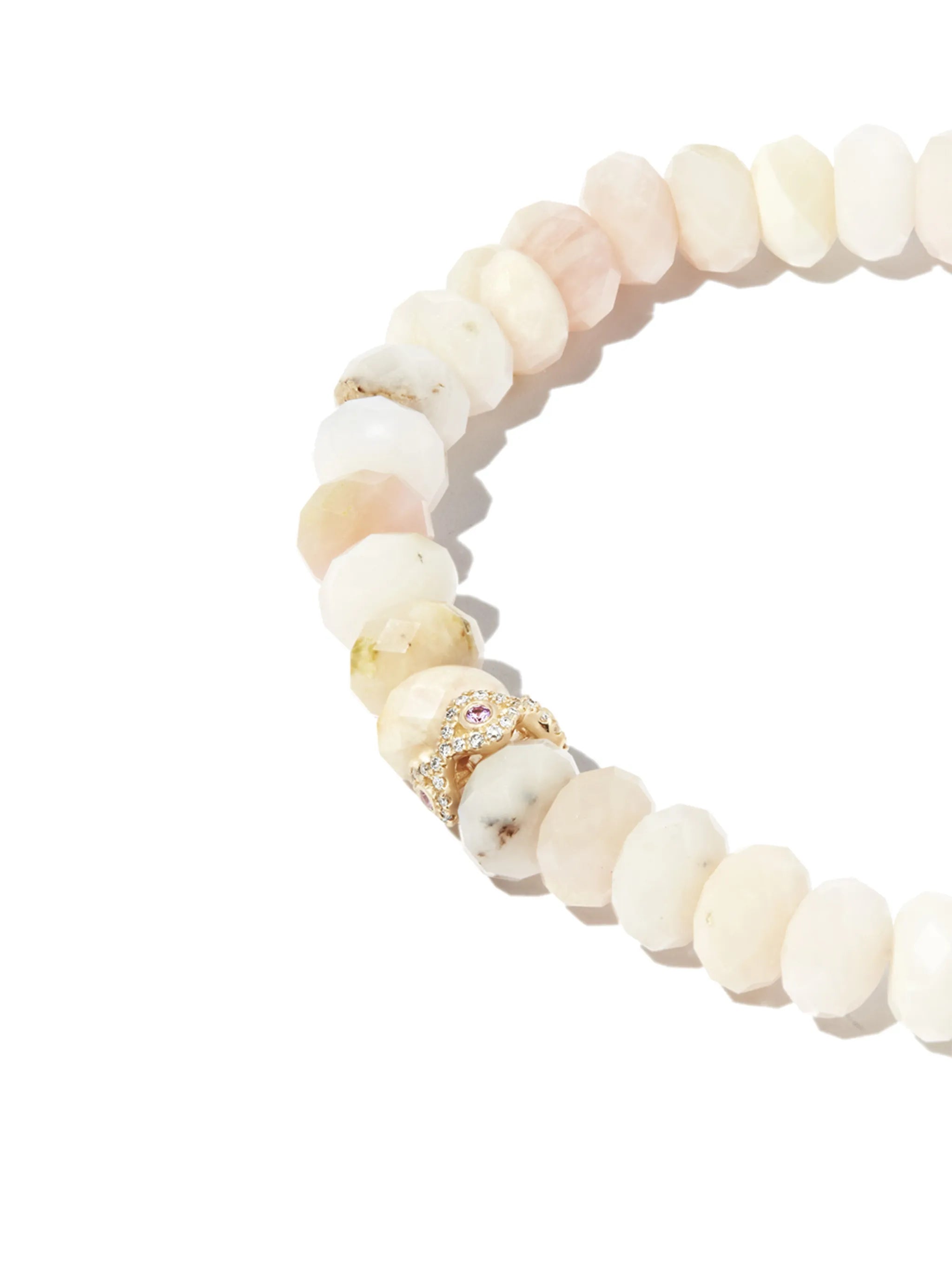 14kt yellow gold Evil Eye opal bracelet