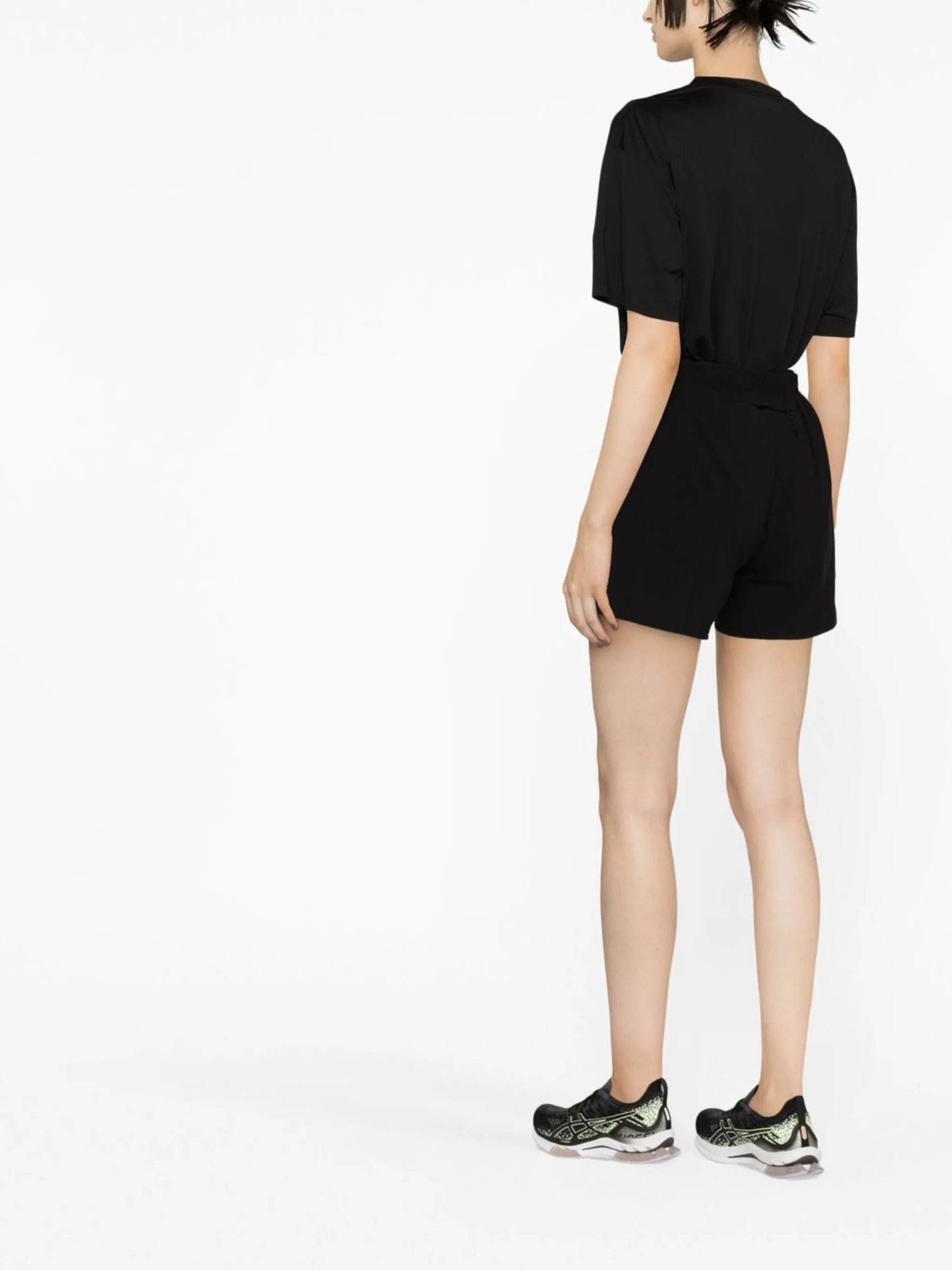 Justice logo-patch running shorts