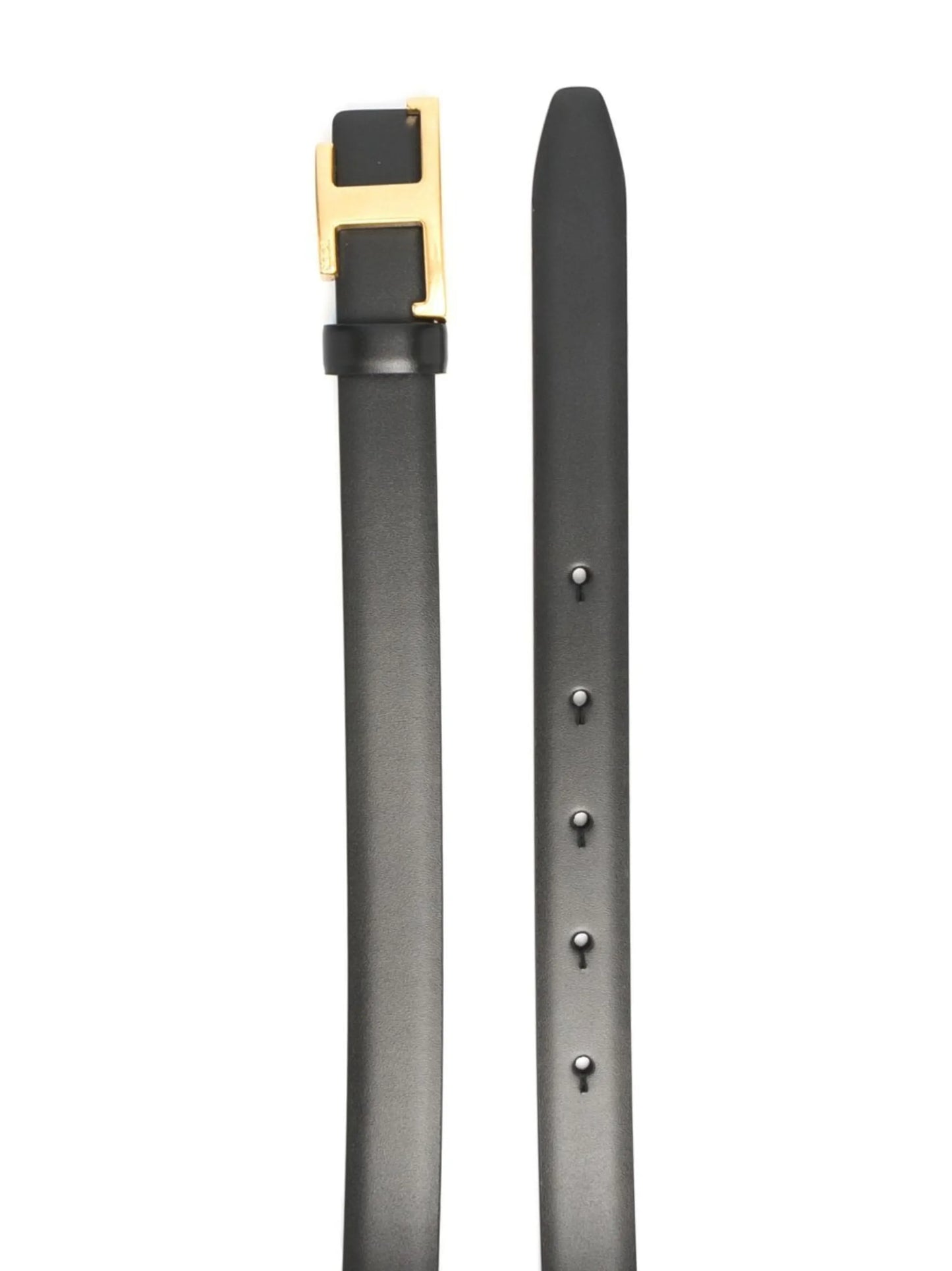 reversible logo-plaque belt