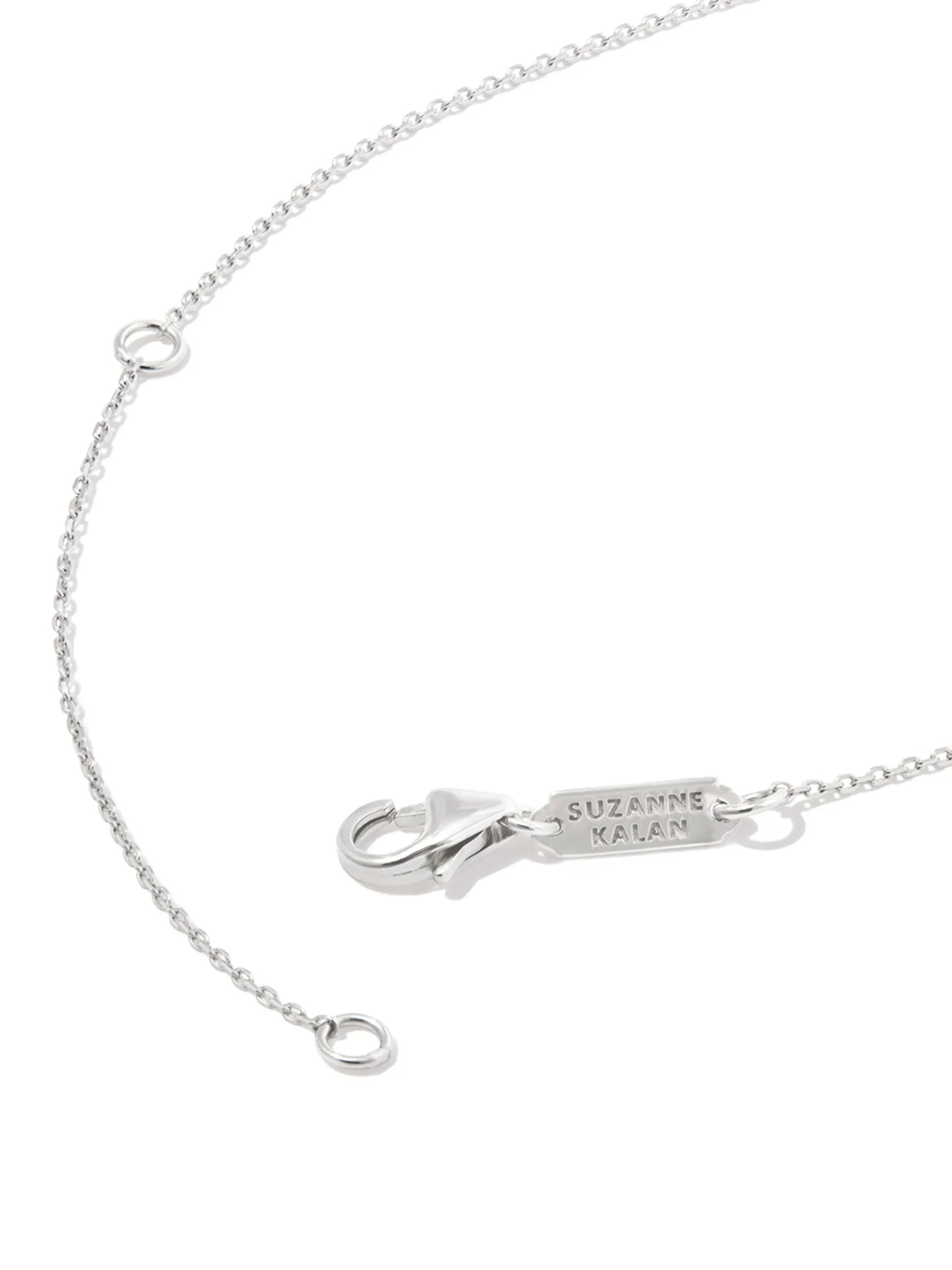18kt white gold diamond necklace