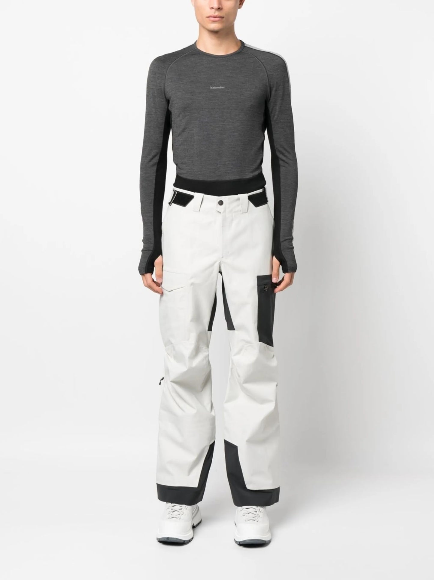 panelled sleeveless jumpsuit