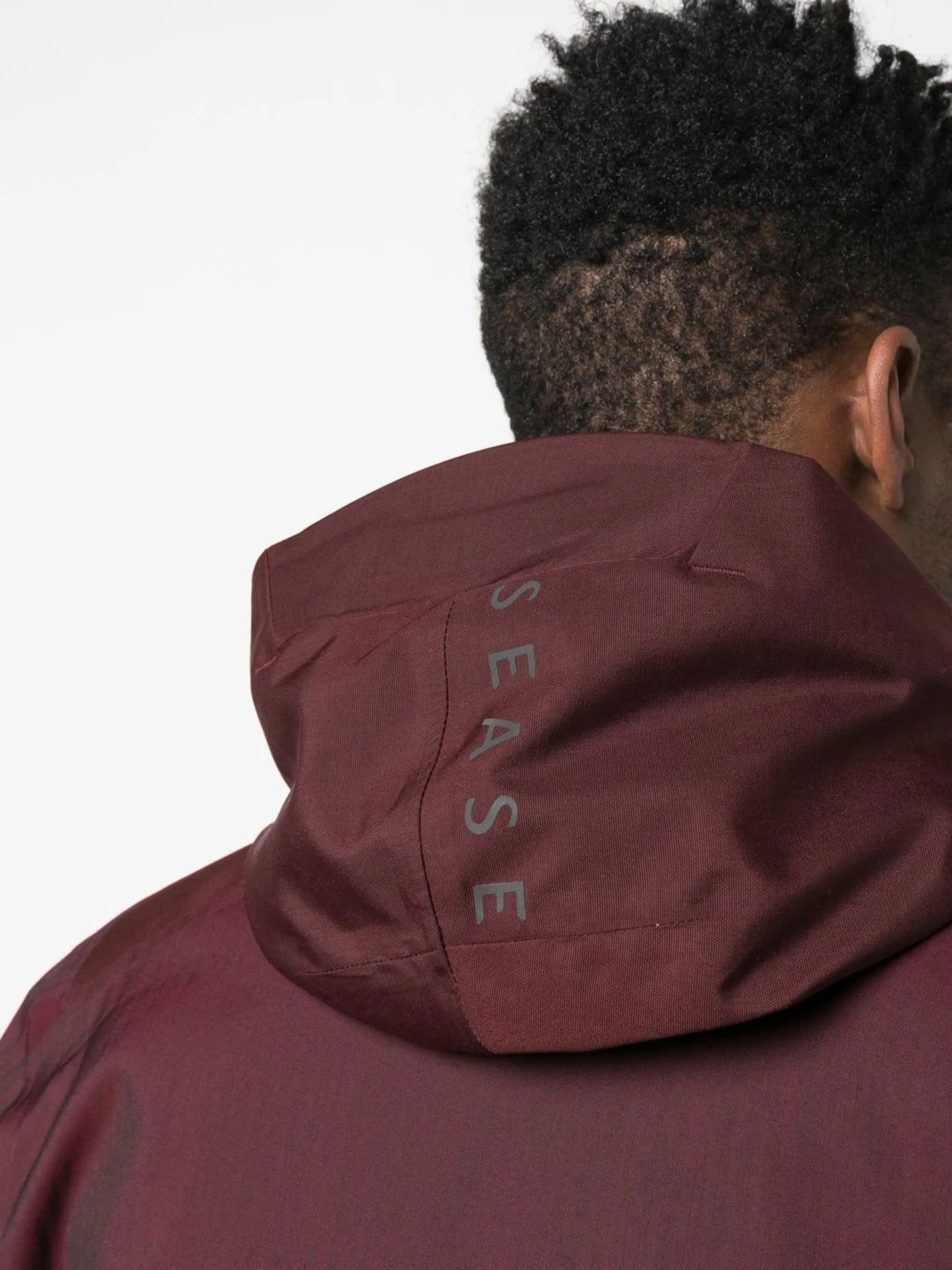 logo-print zip-up hooded jacket