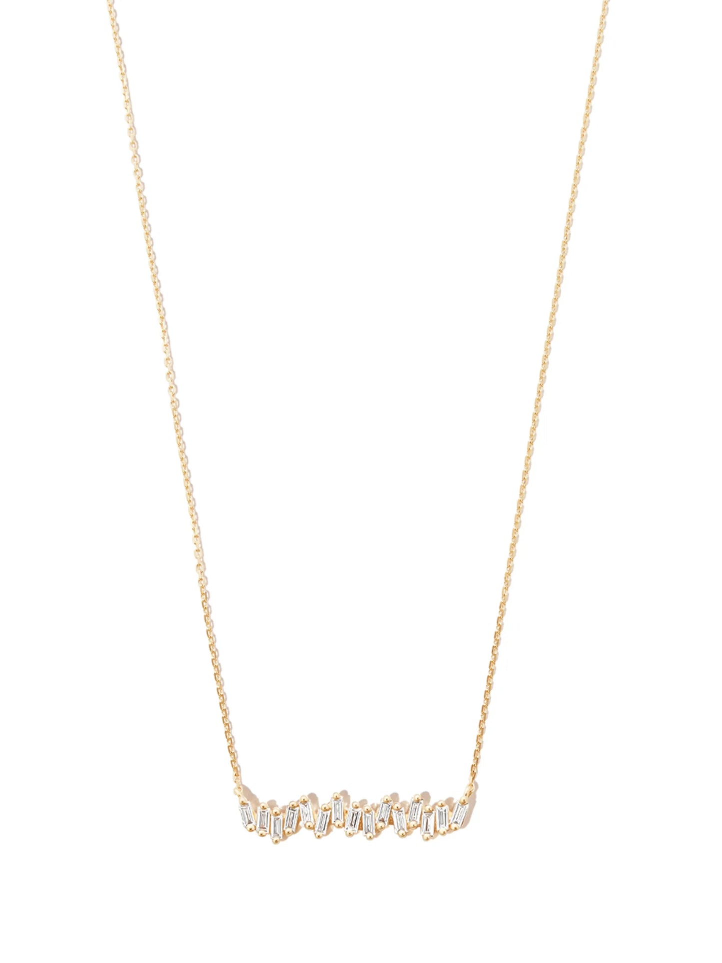 18kt yellow gold diamond necklace