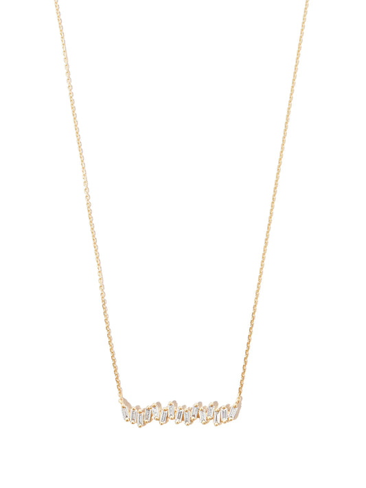 18kt yellow gold diamond necklace