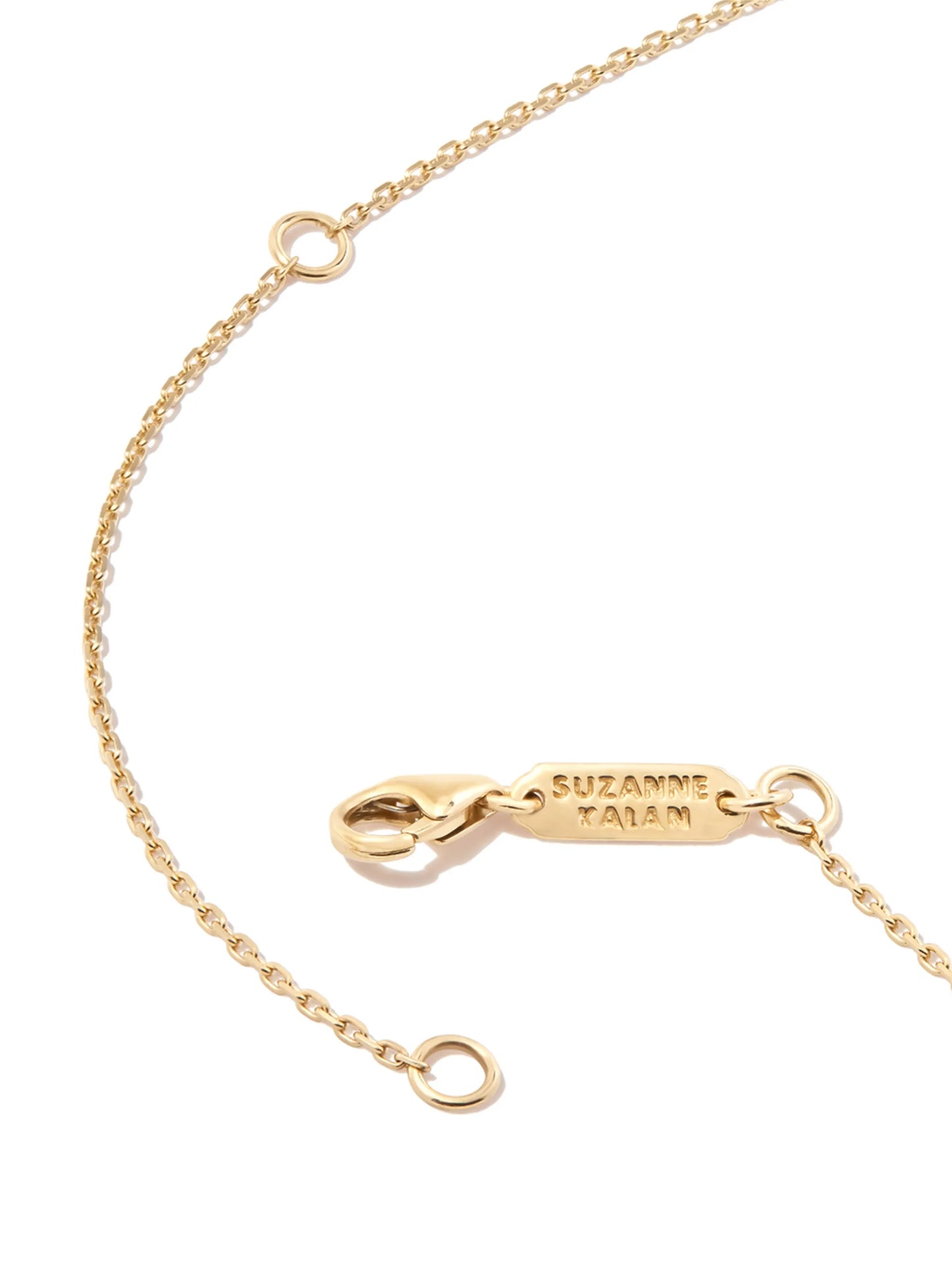 18kt yellow gold diamond necklace