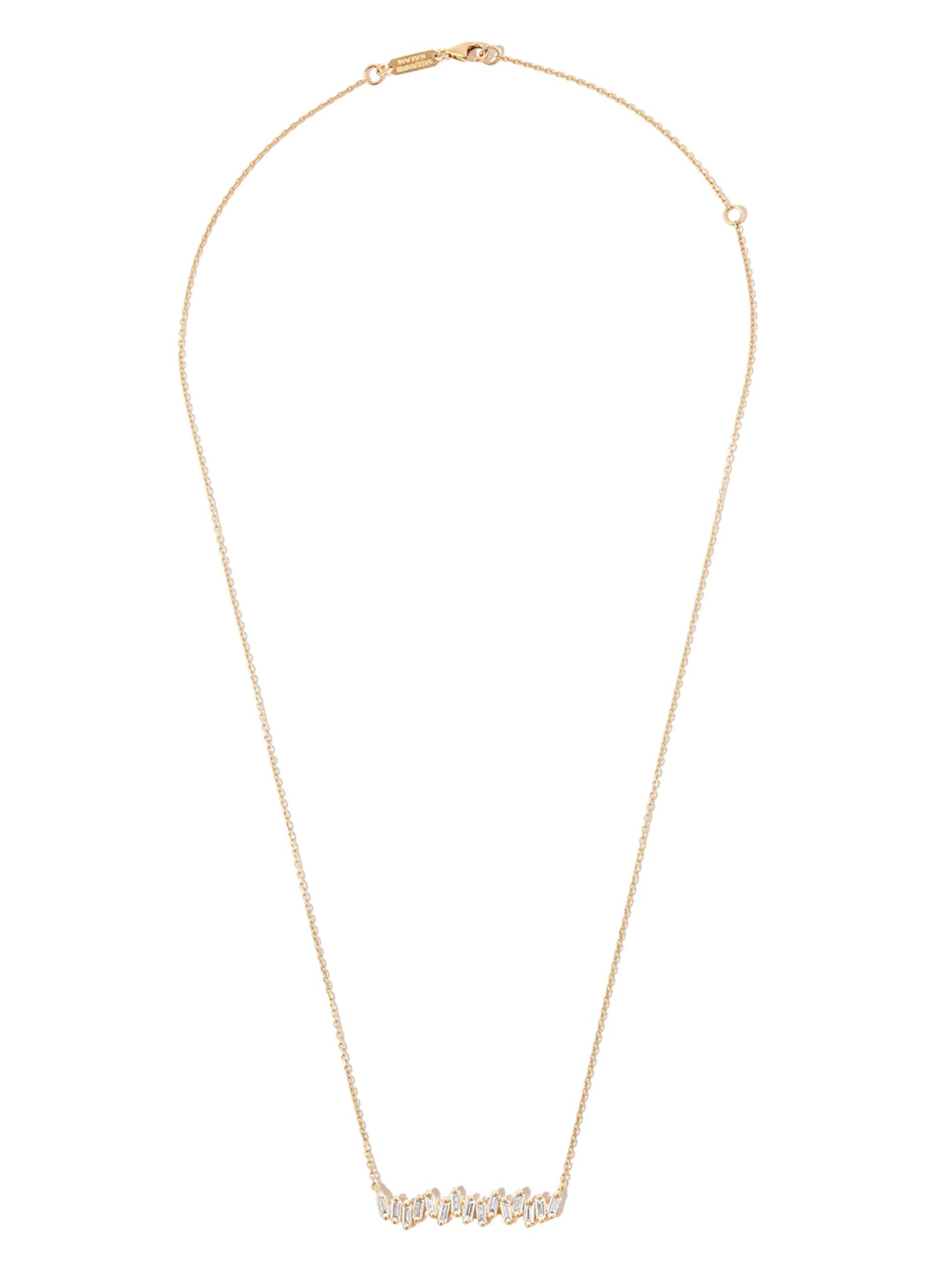 18kt yellow gold diamond necklace
