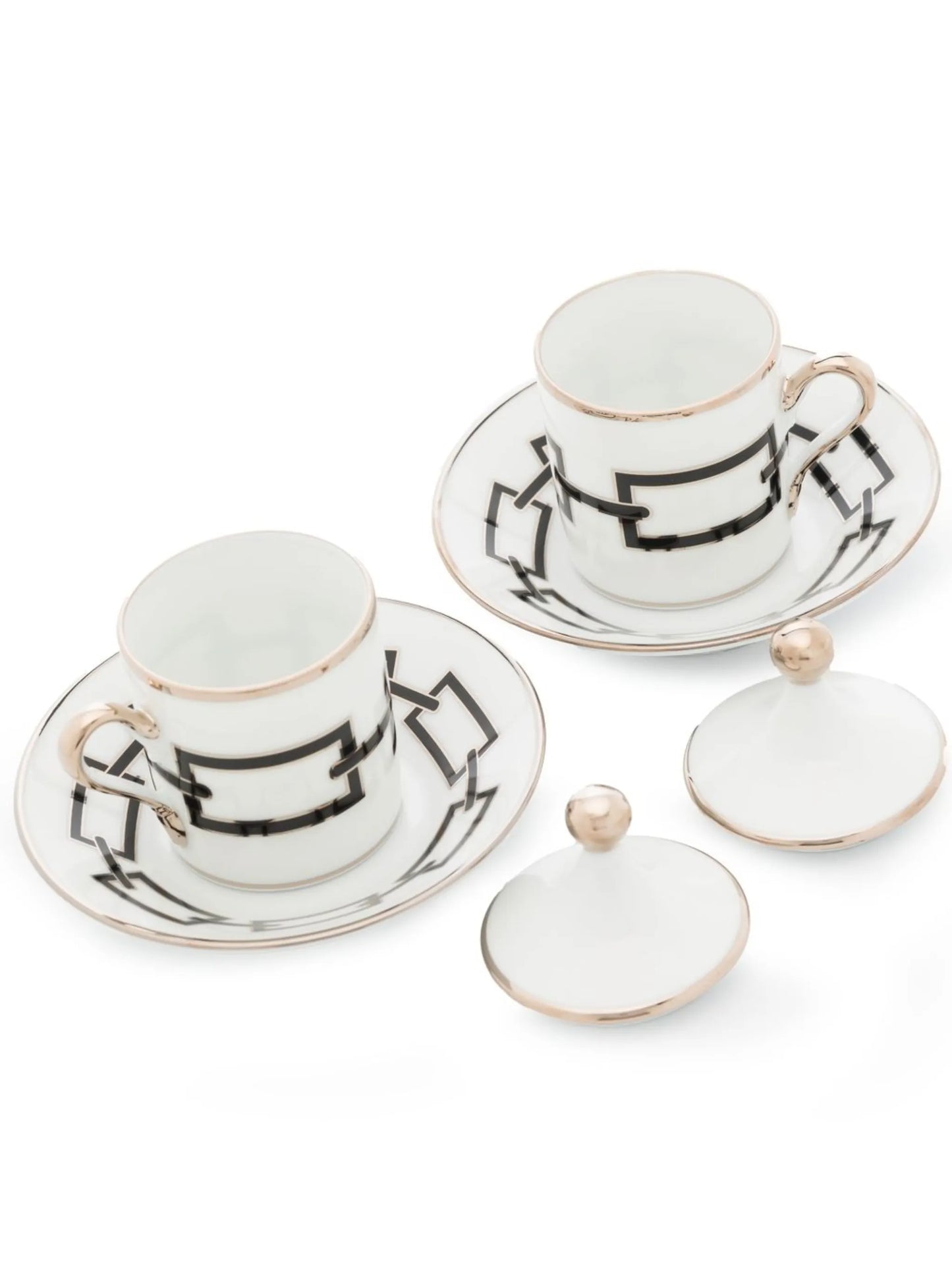 Catere Nero cup and saucer (set of two)