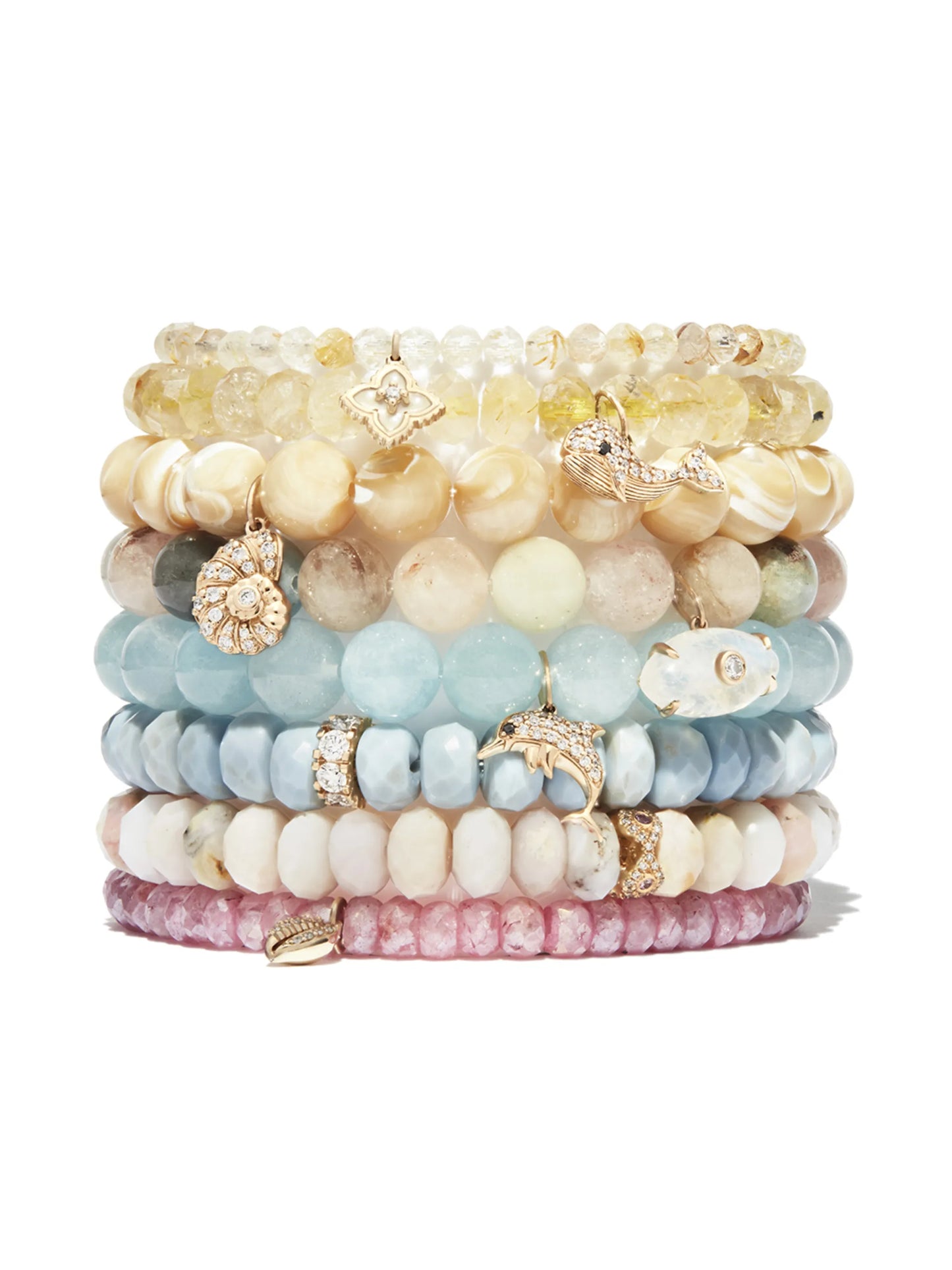 14kt yellow gold opal and diamond bracelet