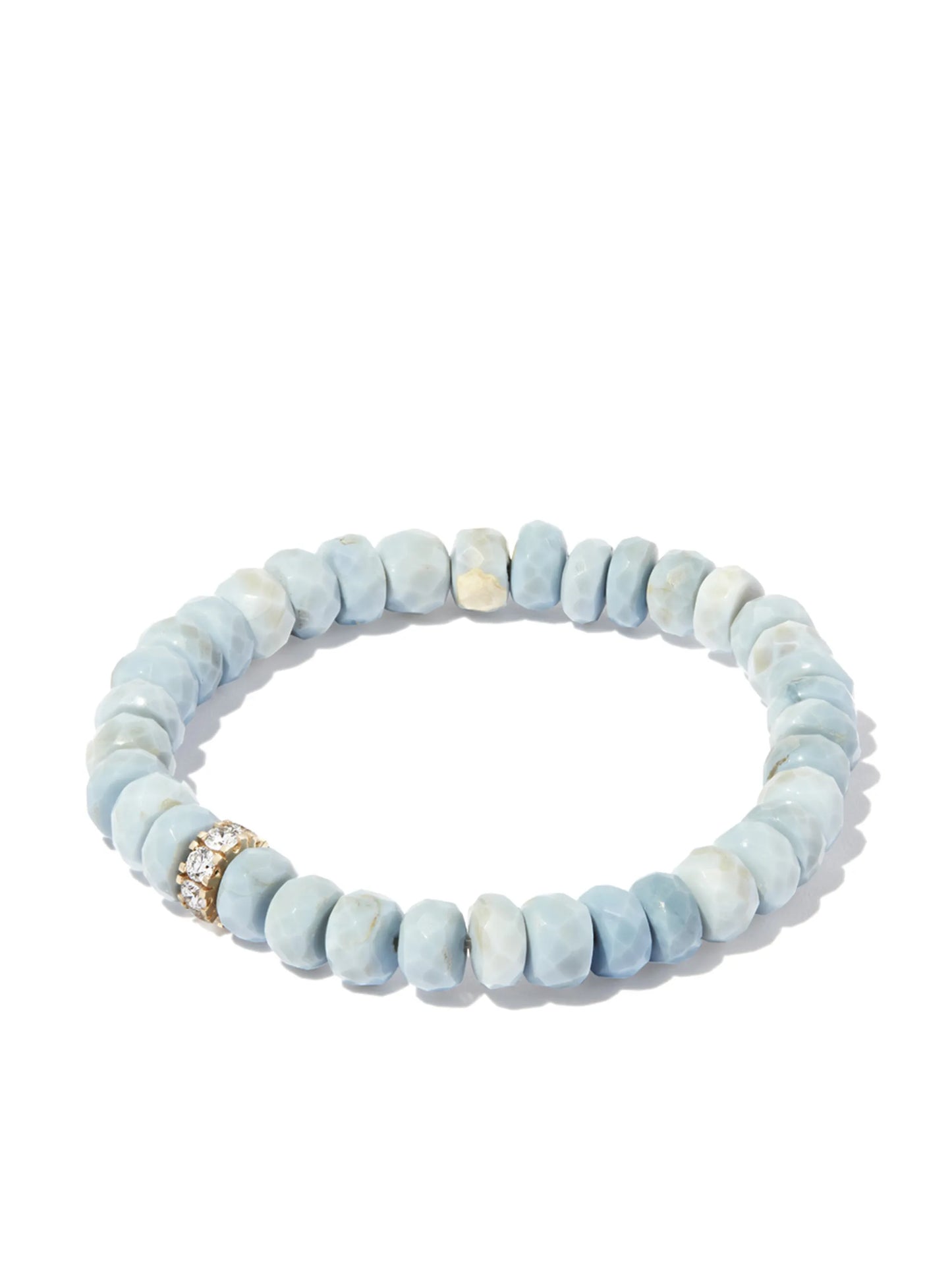 14kt yellow gold opal and diamond bracelet