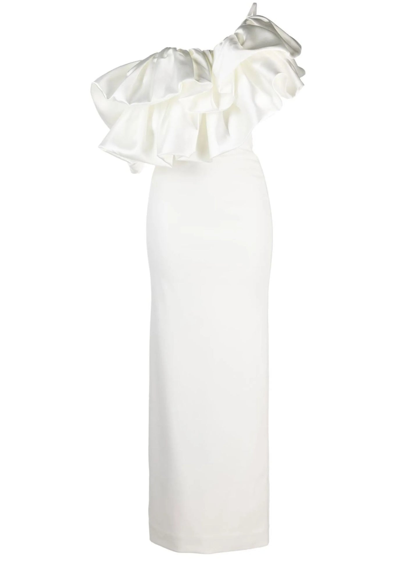 The Ellis draped one-shoulder dress