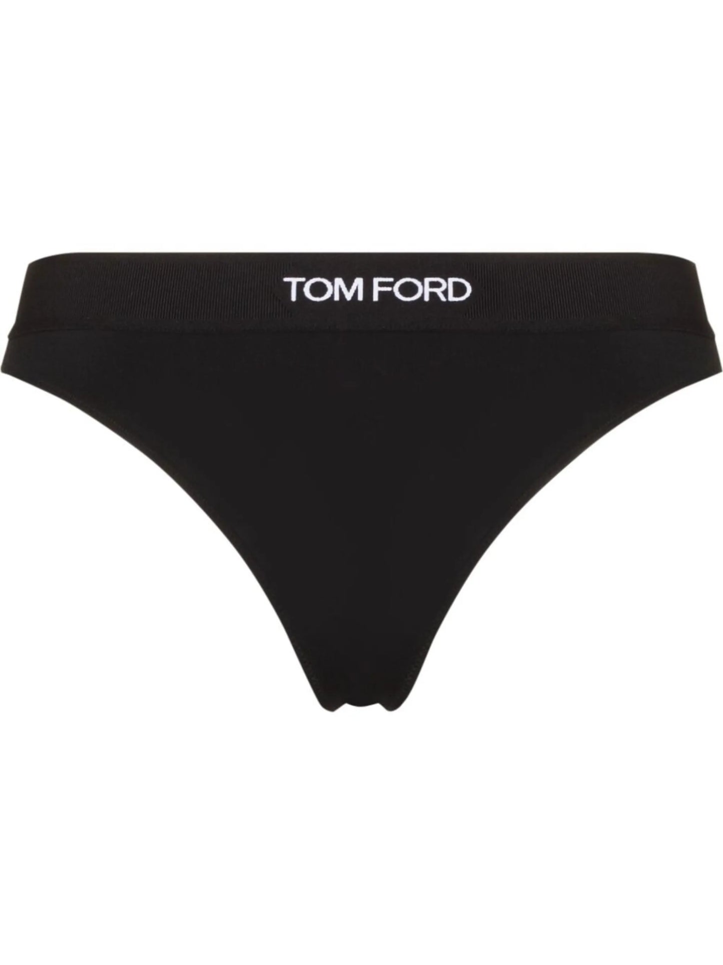 logo-waistband thong