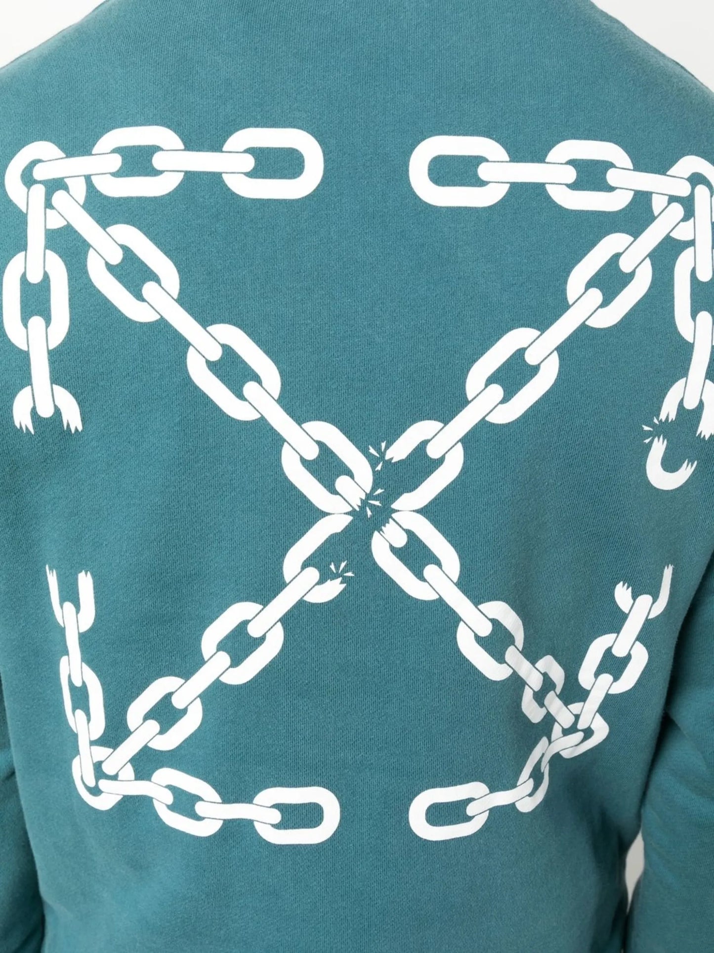 Chain Arrows print crew neck sweatshirt