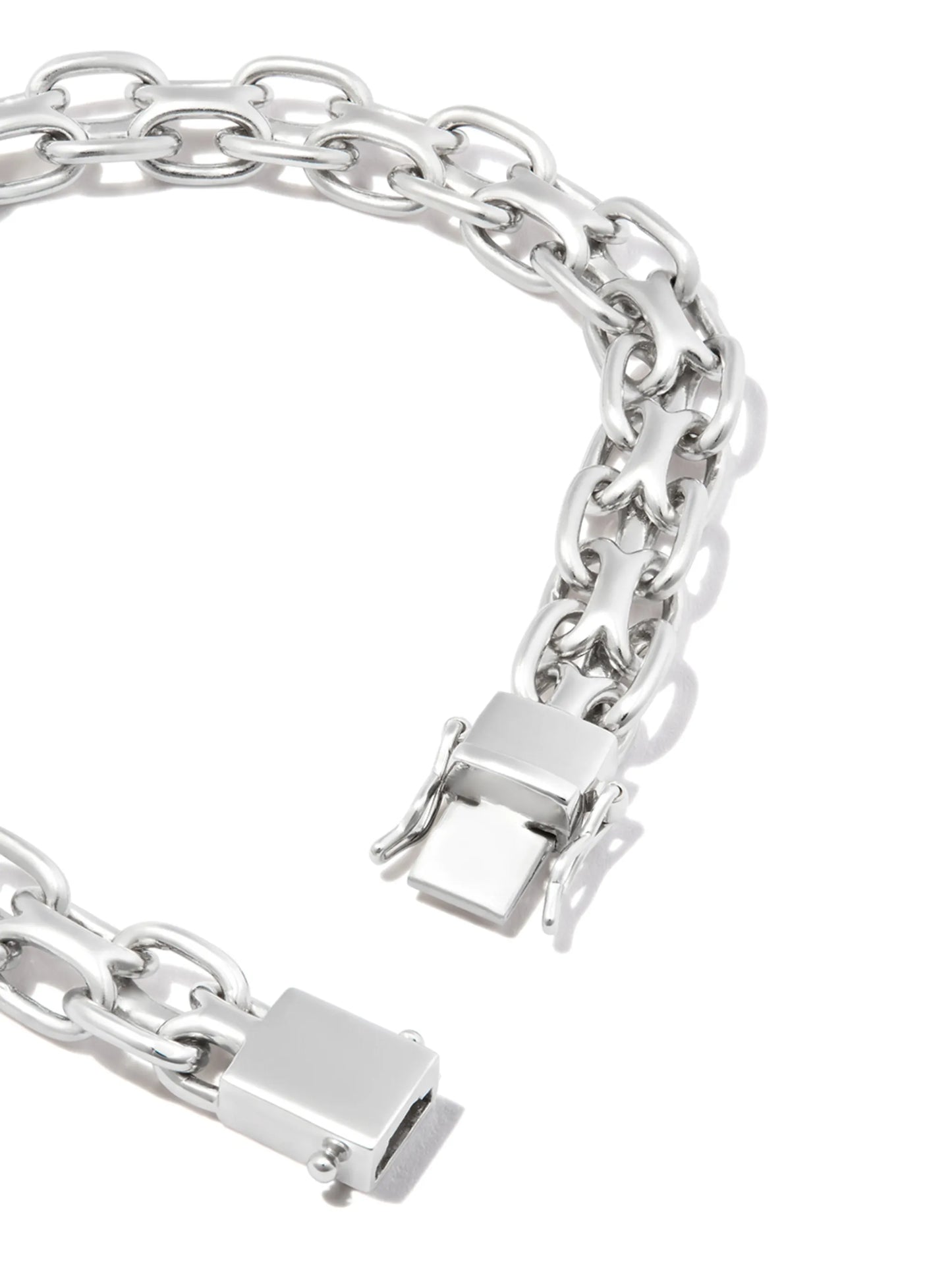 sterling silver chain-link bracelet
