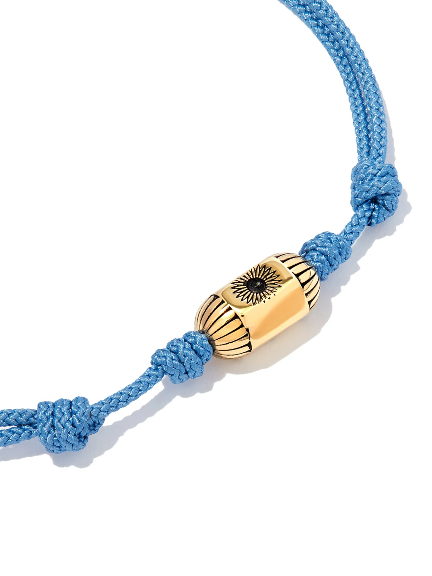 14kt yellow gold antique eye cord bracelet