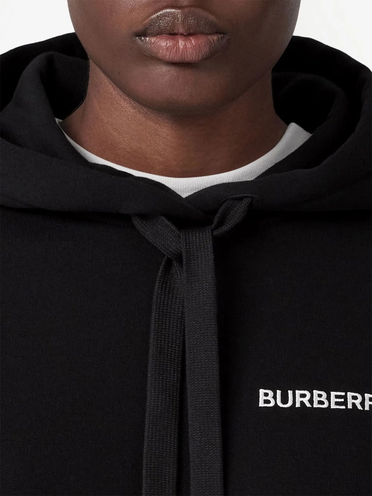 TB Monogram logo-embroidered hoodie