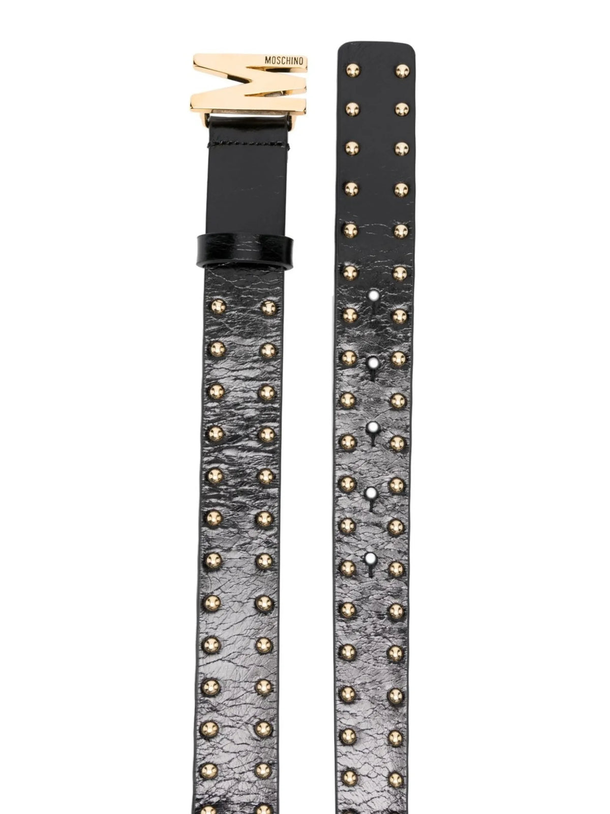 logo studded belt