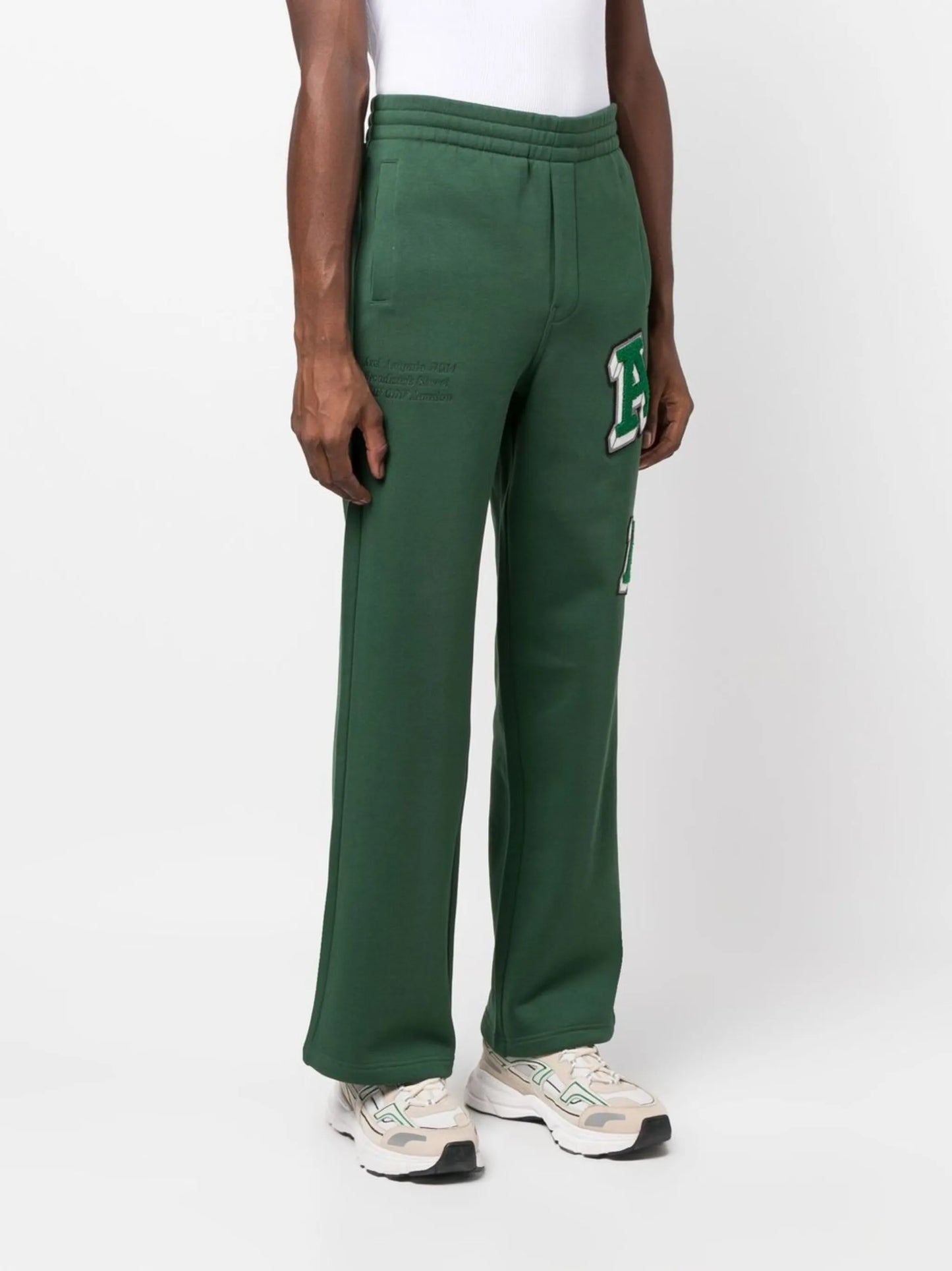 Illusion appliqué track pants
