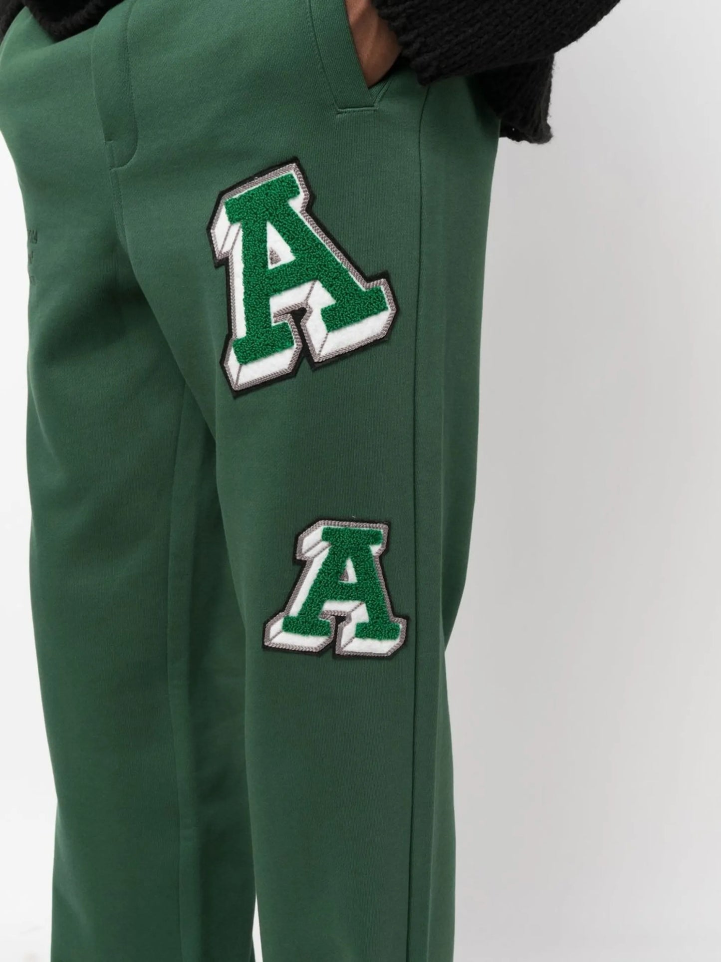 Illusion appliqué track pants