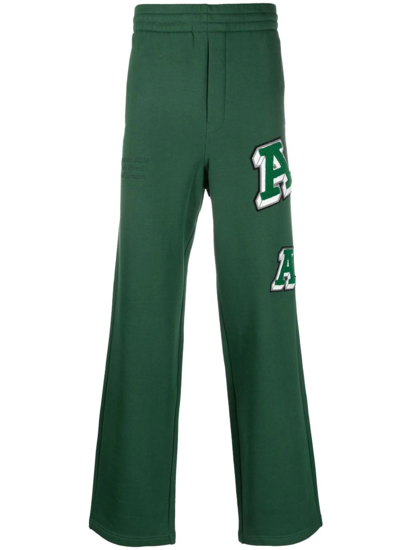 Illusion appliqué track pants
