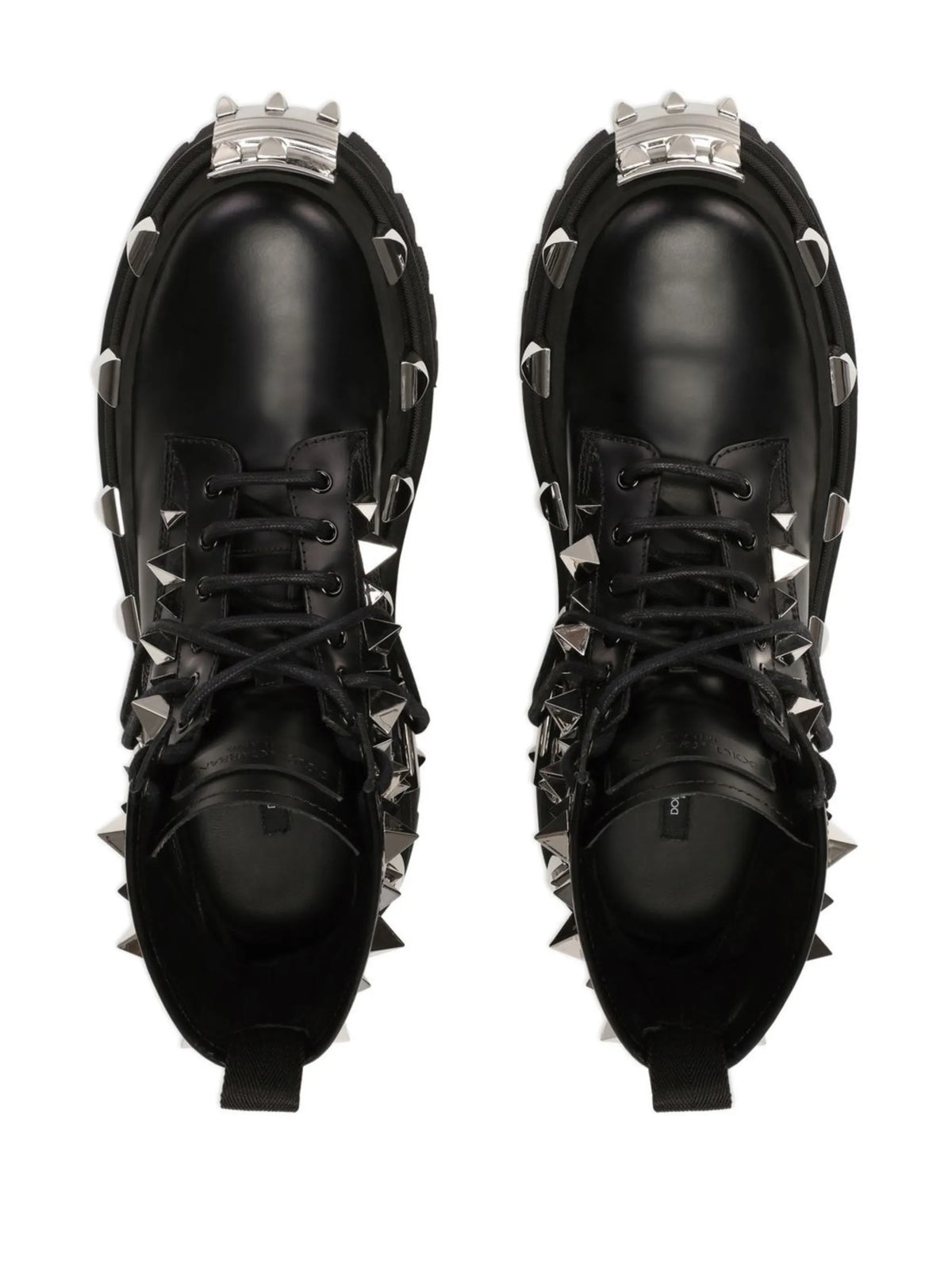 stud-detailed lace-up boots
