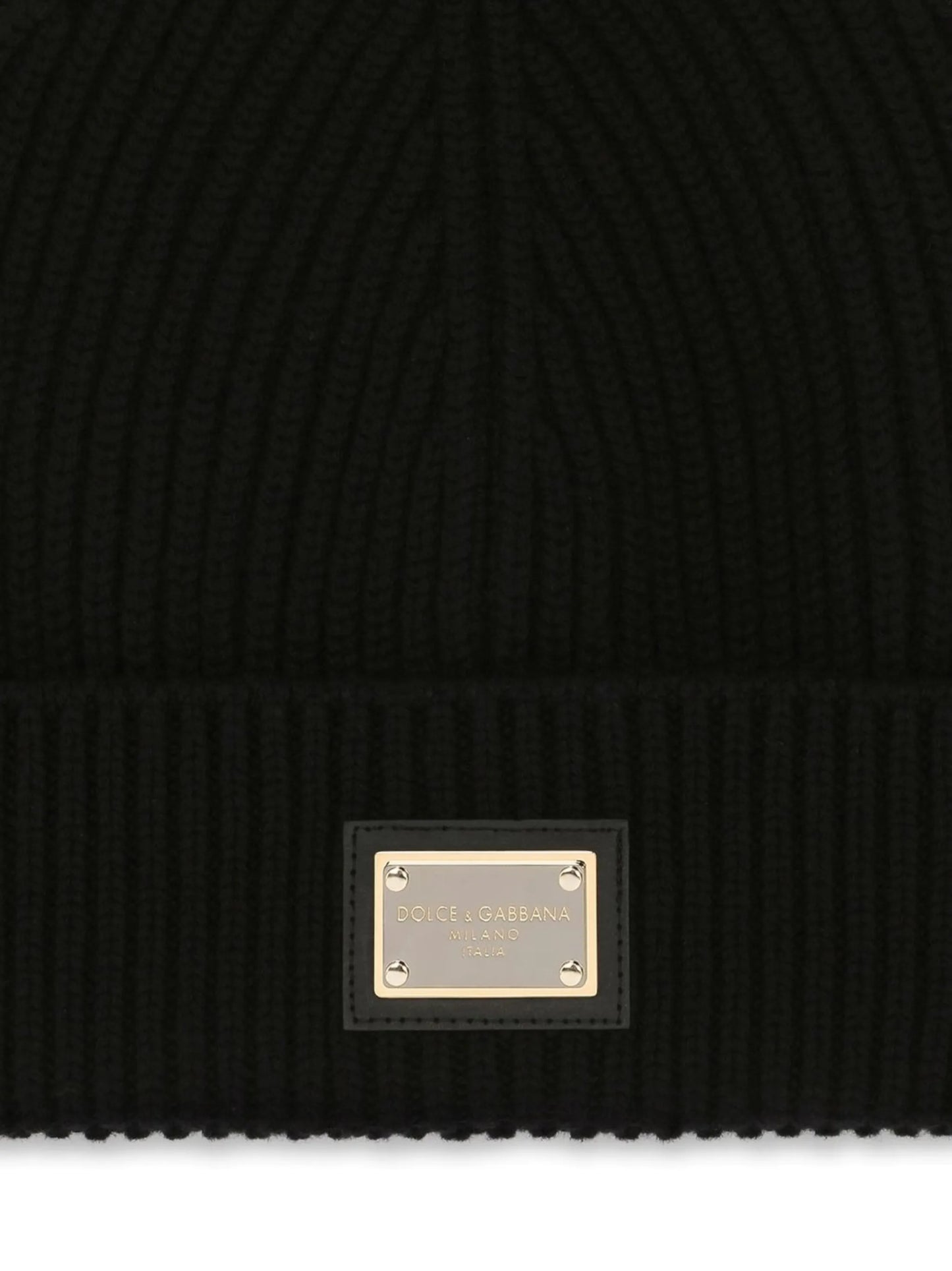 logo-tag cashmere beanie