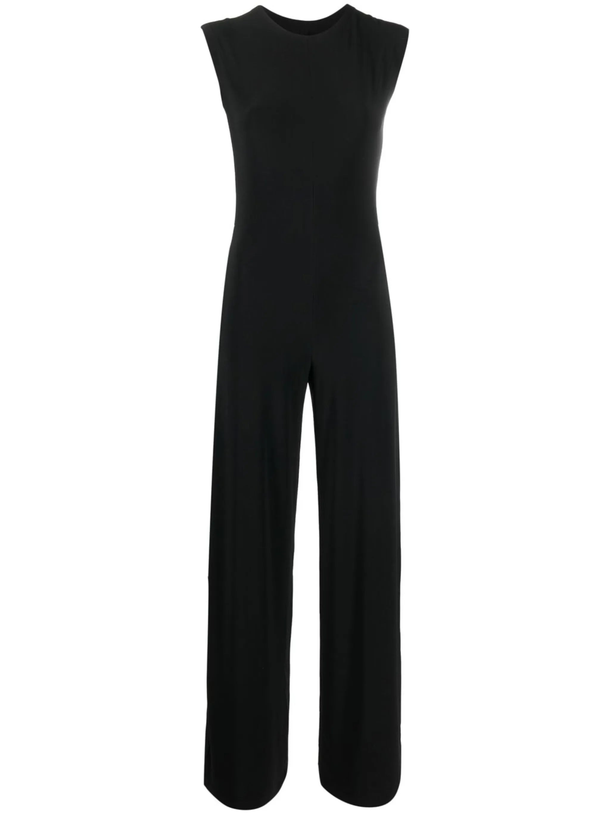 sleeveless wide-leg jumpsuit