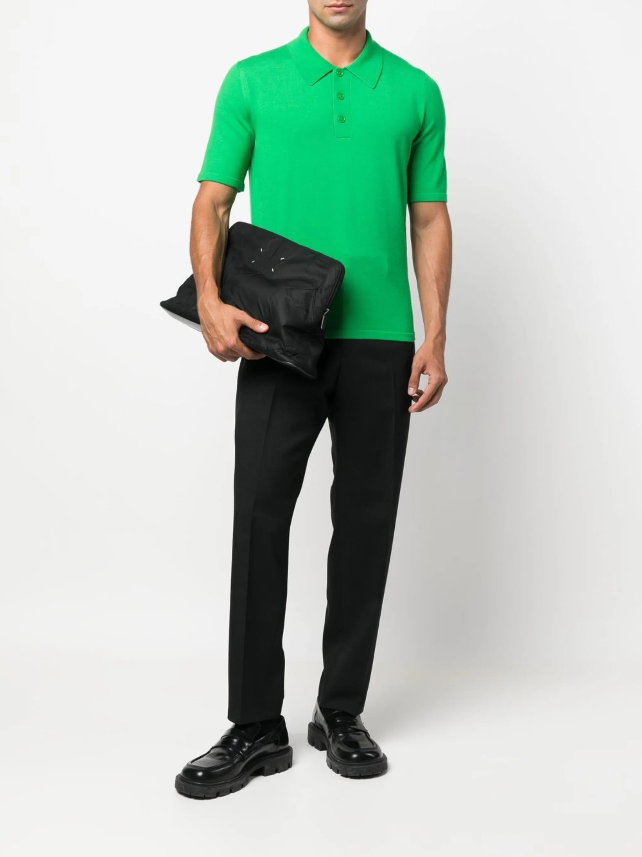 straight-leg tailored trousers