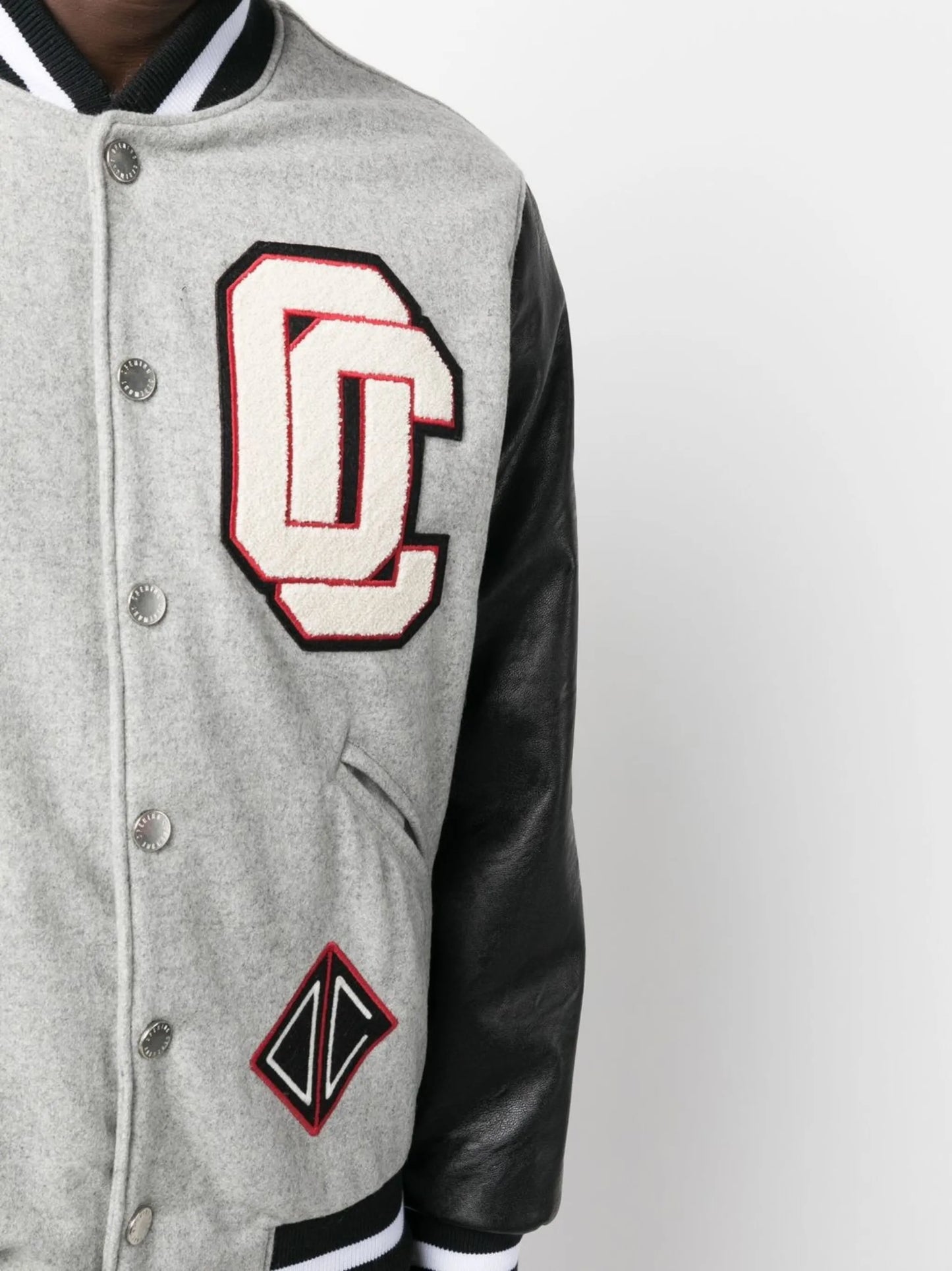 logo-embroidered varsity jacket