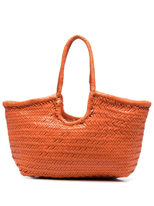 interwoven-design tote bag